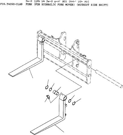 FORK ASSY 37E-ZBN-3050 KOMATSU