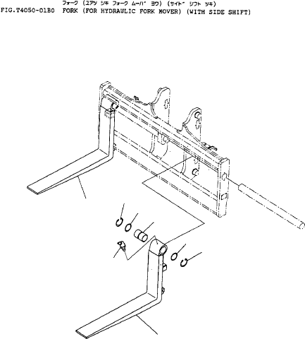FORK ASSY (L=1970) 37E-ZAA-3100 KOMATSU