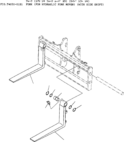 FORK ASSY (L=1970) 37E-ZAD-3100 KOMATSU