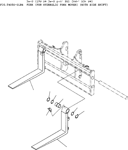 FORK ASSY (L=1820) 37E-ZAN-3090 KOMATSU