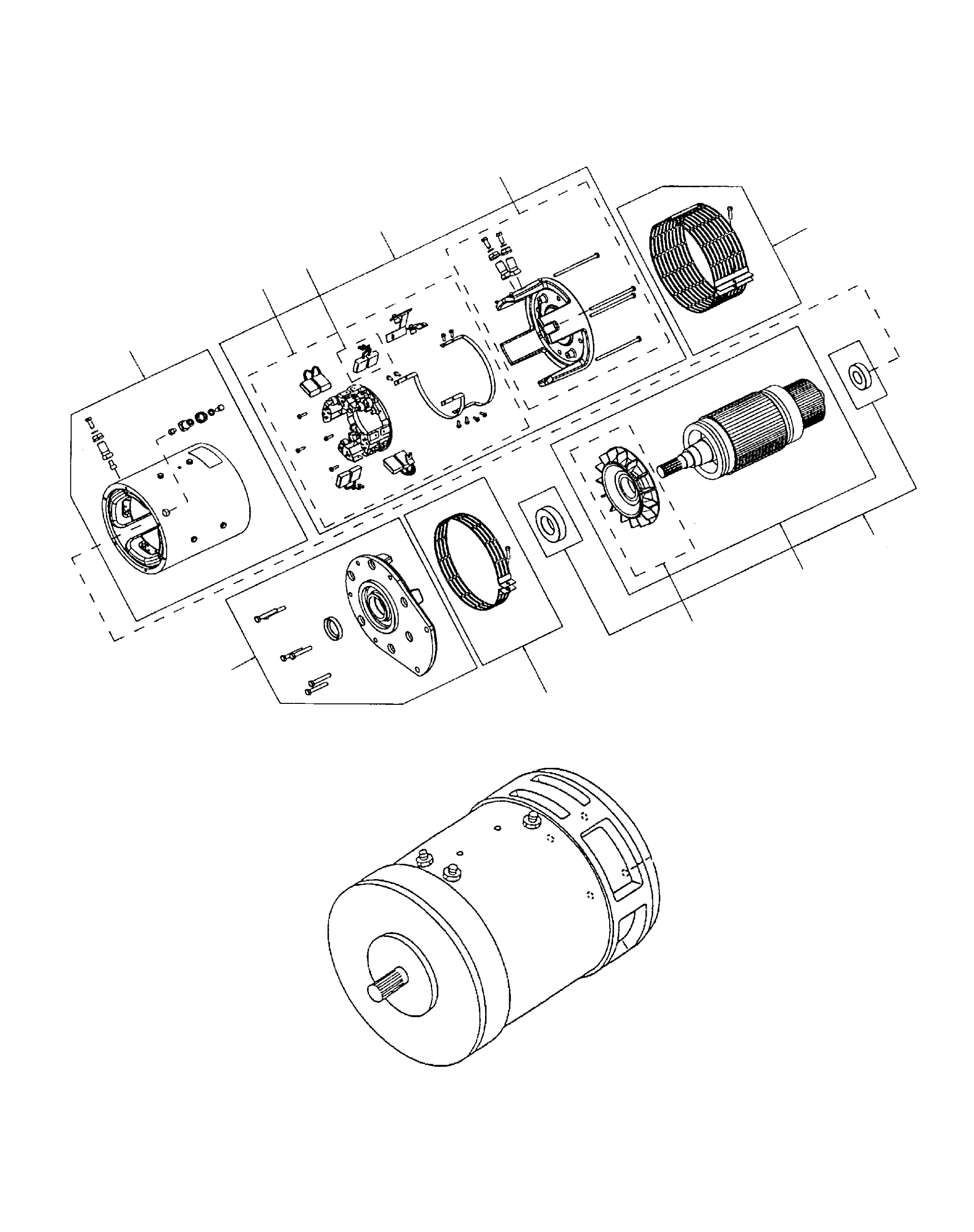 BRUSH MECH KIT RP1340BMBE320 KOMATSU