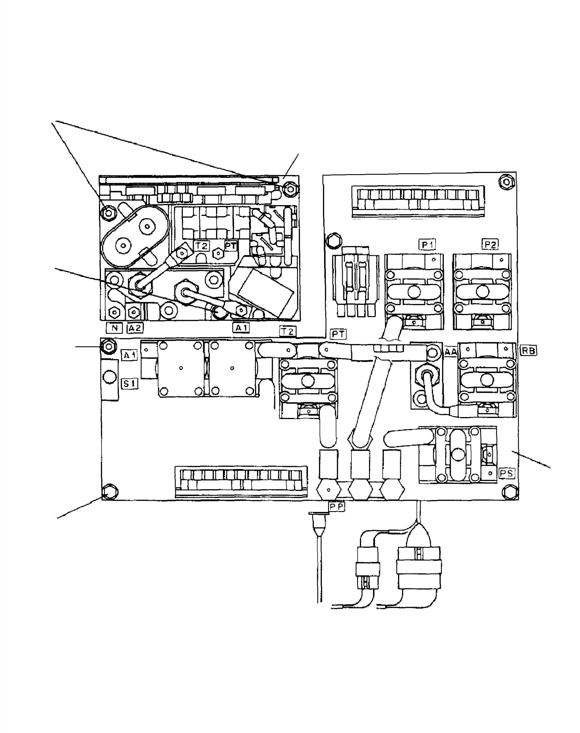 CONTACTOR PANEL ASSEMBLY W/ MOTOR BRUSH SENSOR 3BB-47-A3240 KOMATSU