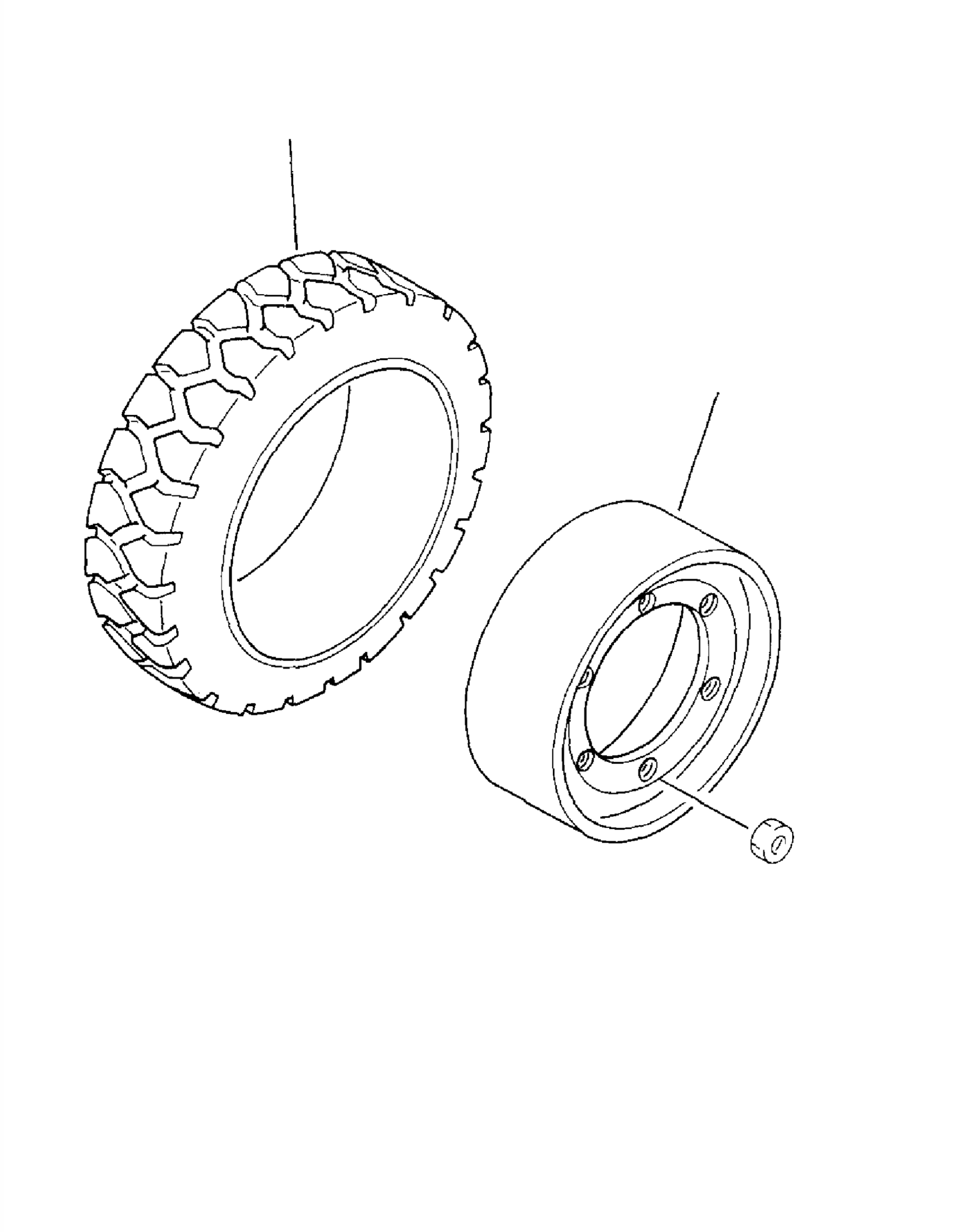 TIRE ASSY (2.0T, 2.5T) 3EB-27-22101 KOMATSU