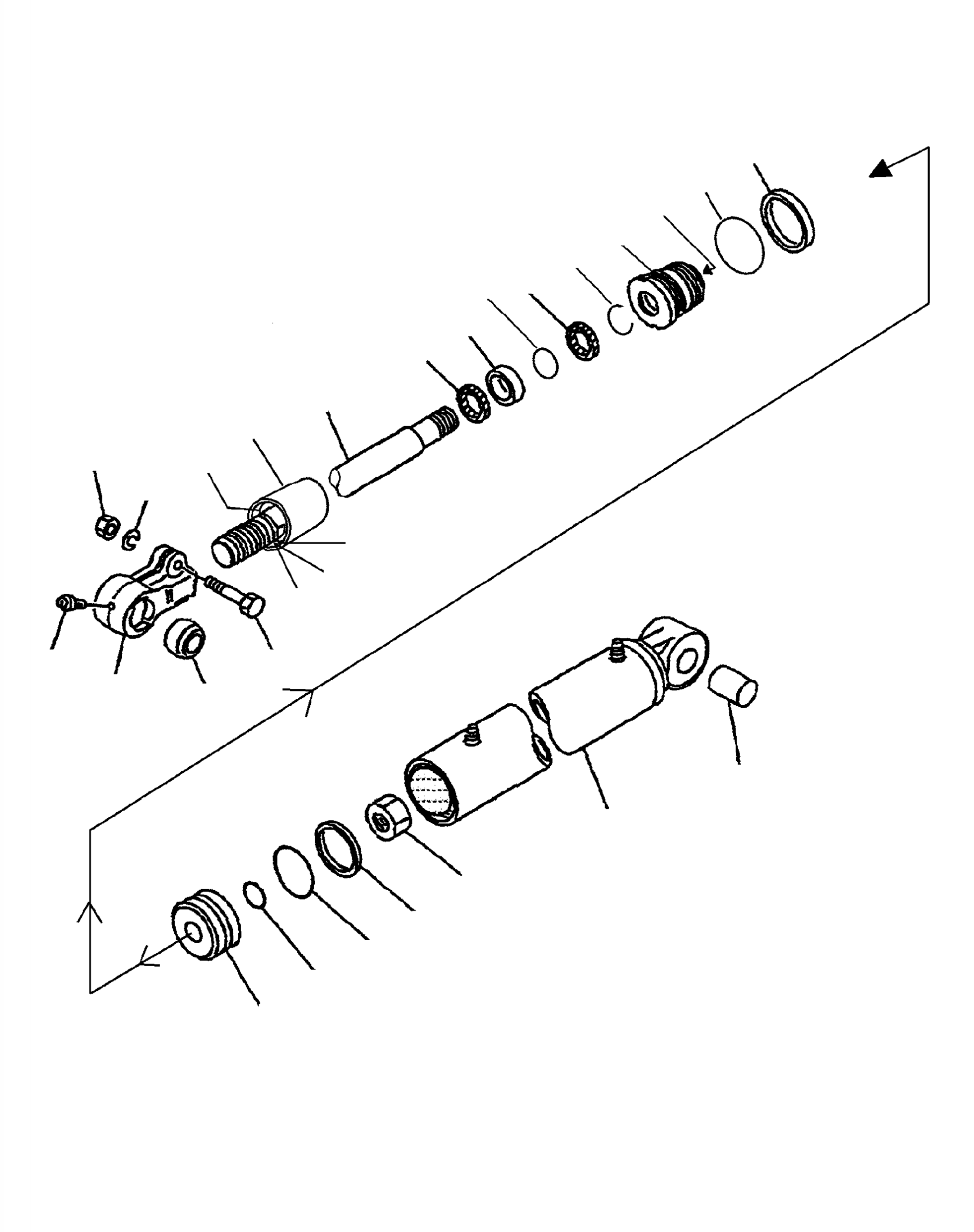 TILT CYLINDER, L.H. (3/3) 37B-2BK-A853 KOMATSU