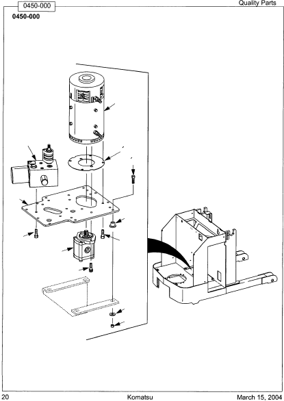 SHOCK, MOUNT OP03000041 KOMATSU