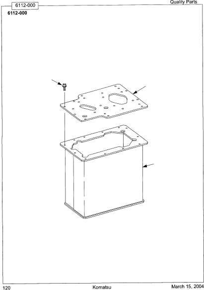 PLATE, PUMP SUPPORT OP03000412 KOMATSU