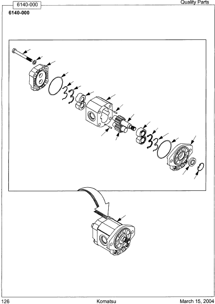 KIT, SEAL (CONTAINS ITEMS MARKED WITH "K") OP03000445 KOMATSU