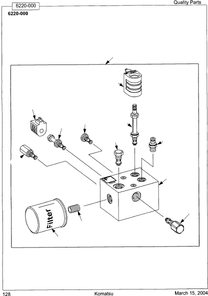 MANIFOLD, LIFT OP03000446 KOMATSU