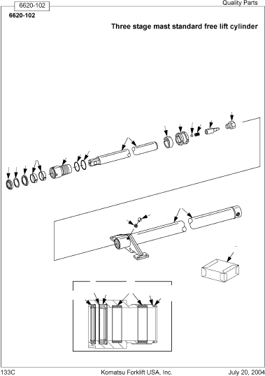 ROD, CYLINDER OP03000751 KOMATSU