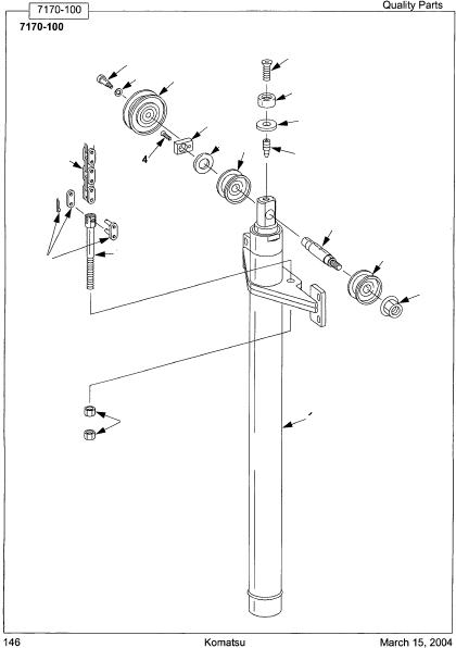 SCREW, FLATHEAD OP03000577 KOMATSU