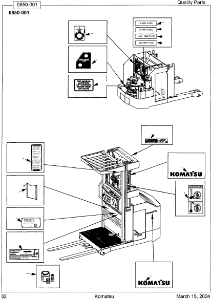 MANUAL, OPERATOR'S OM074 KOMATSU