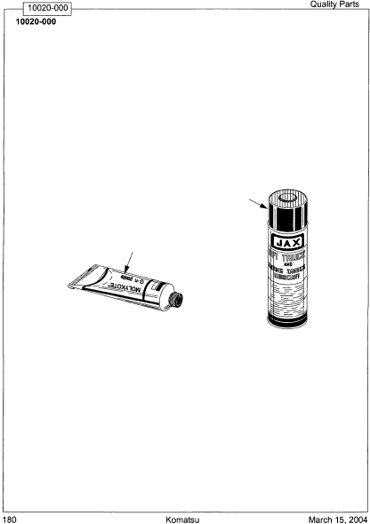 LUBRICANT, 2 OZ. MOLYKOTE OP03000697 KOMATSU