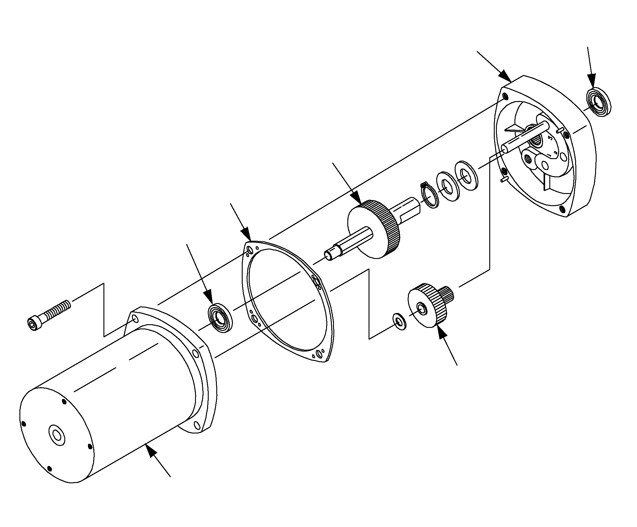 SERVO MOTOR ASSEMBLY, N.D.C. 29392-00 KOMATSU