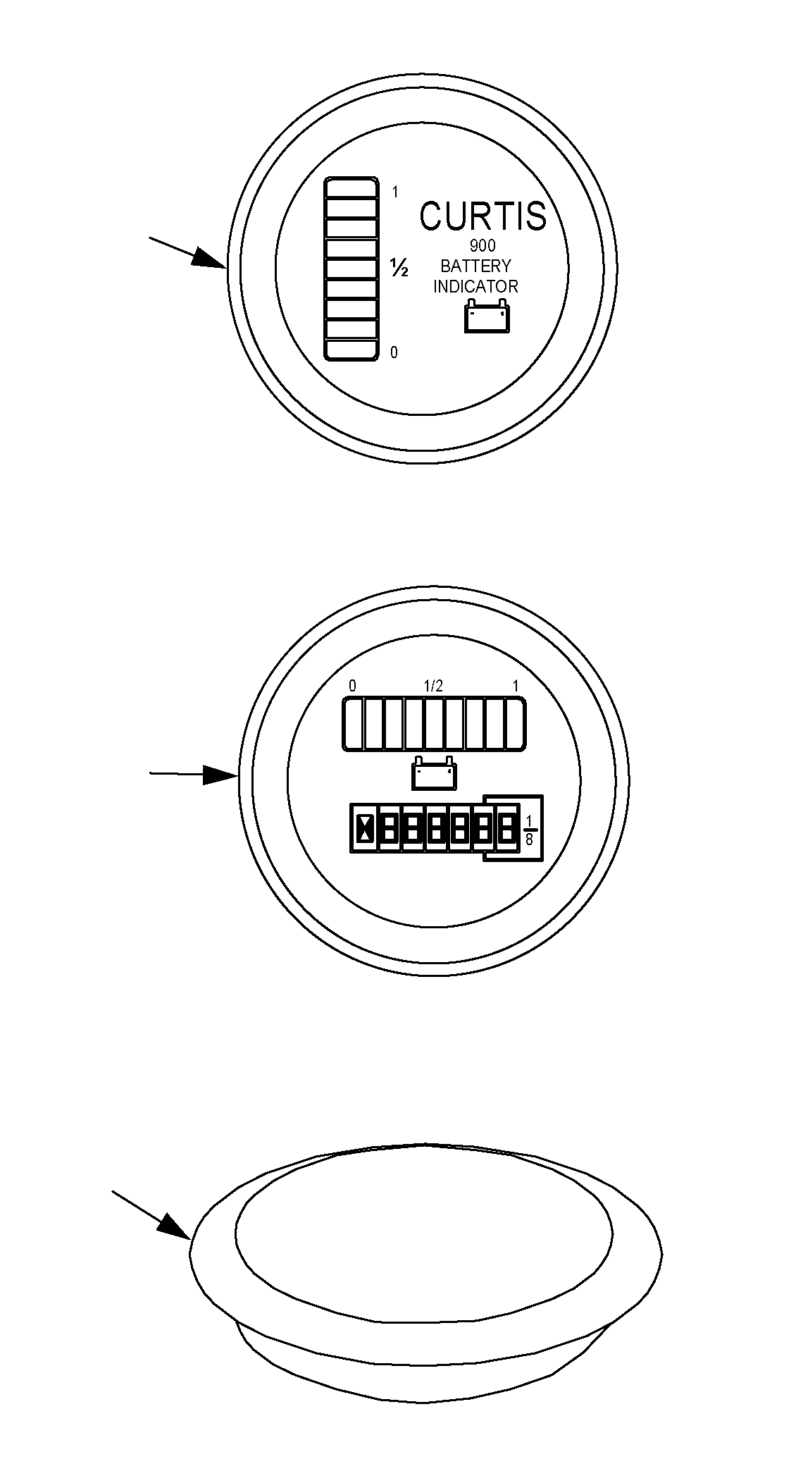 BATTERY DISCHARGE INDICATOR, BDI 36 VOLT 305308-001 KOMATSU