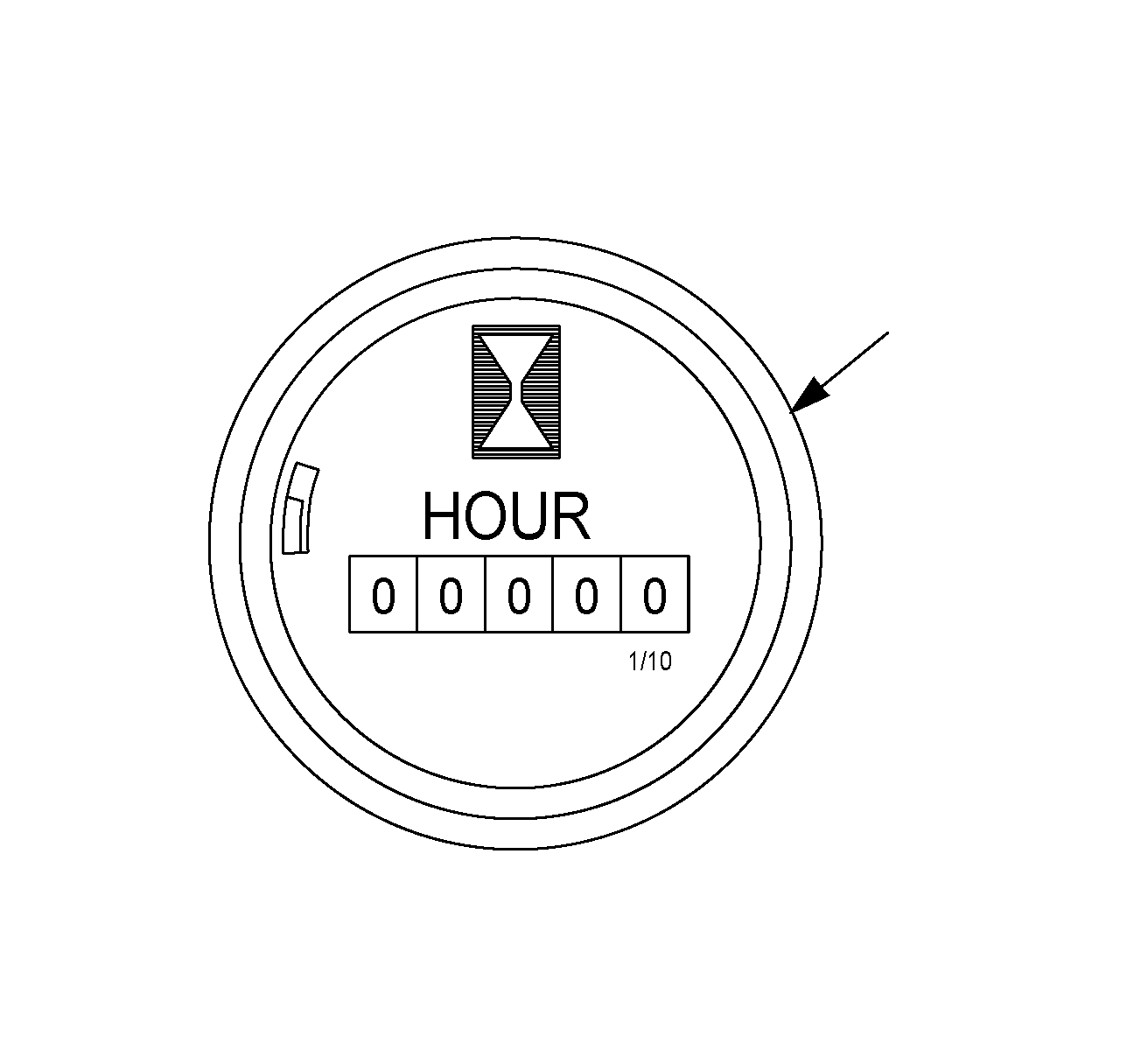 HOURMETER 26204-00 KOMATSU