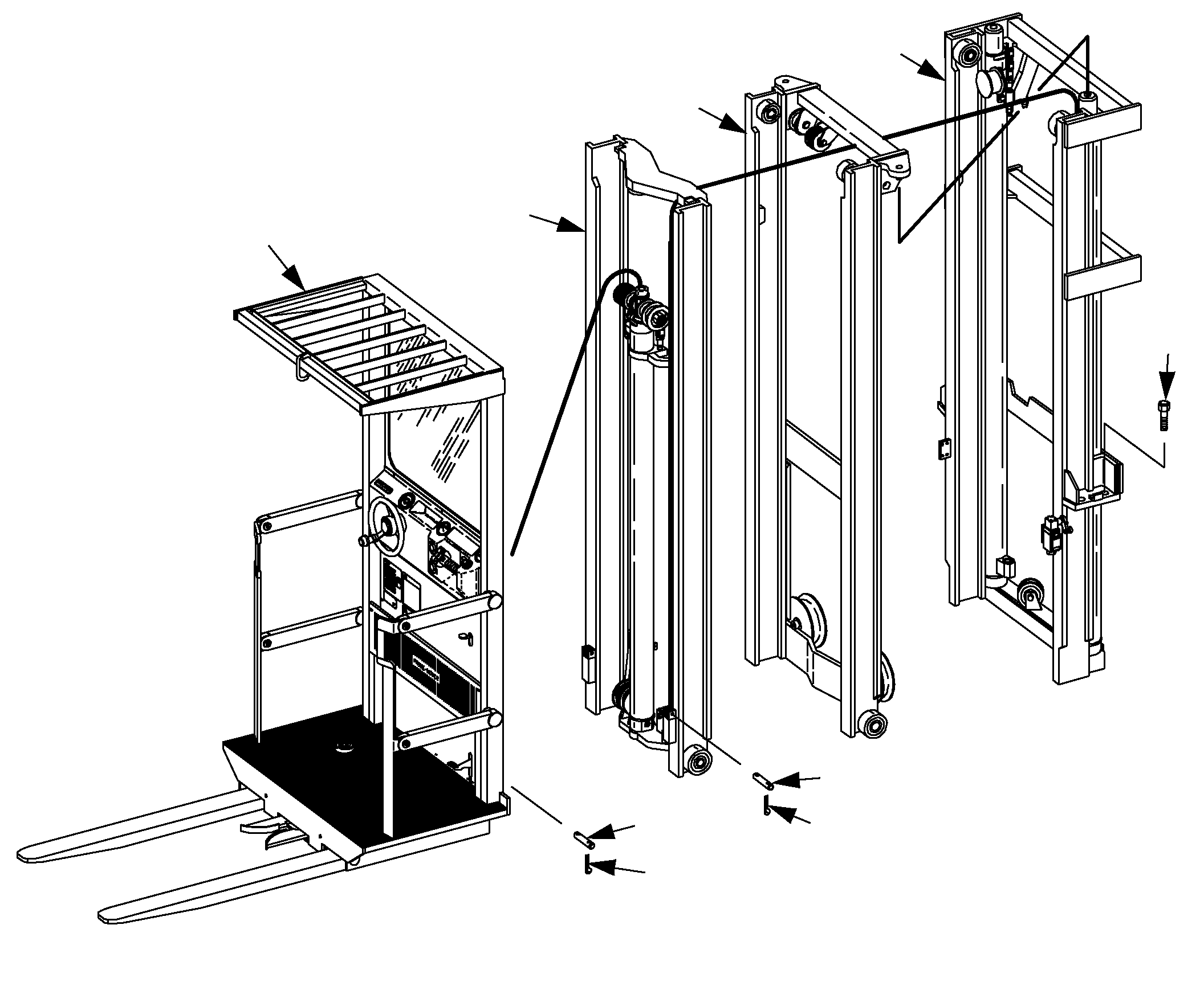 OUTER COLUMN SEE FIG.7110-100 KOMATSU