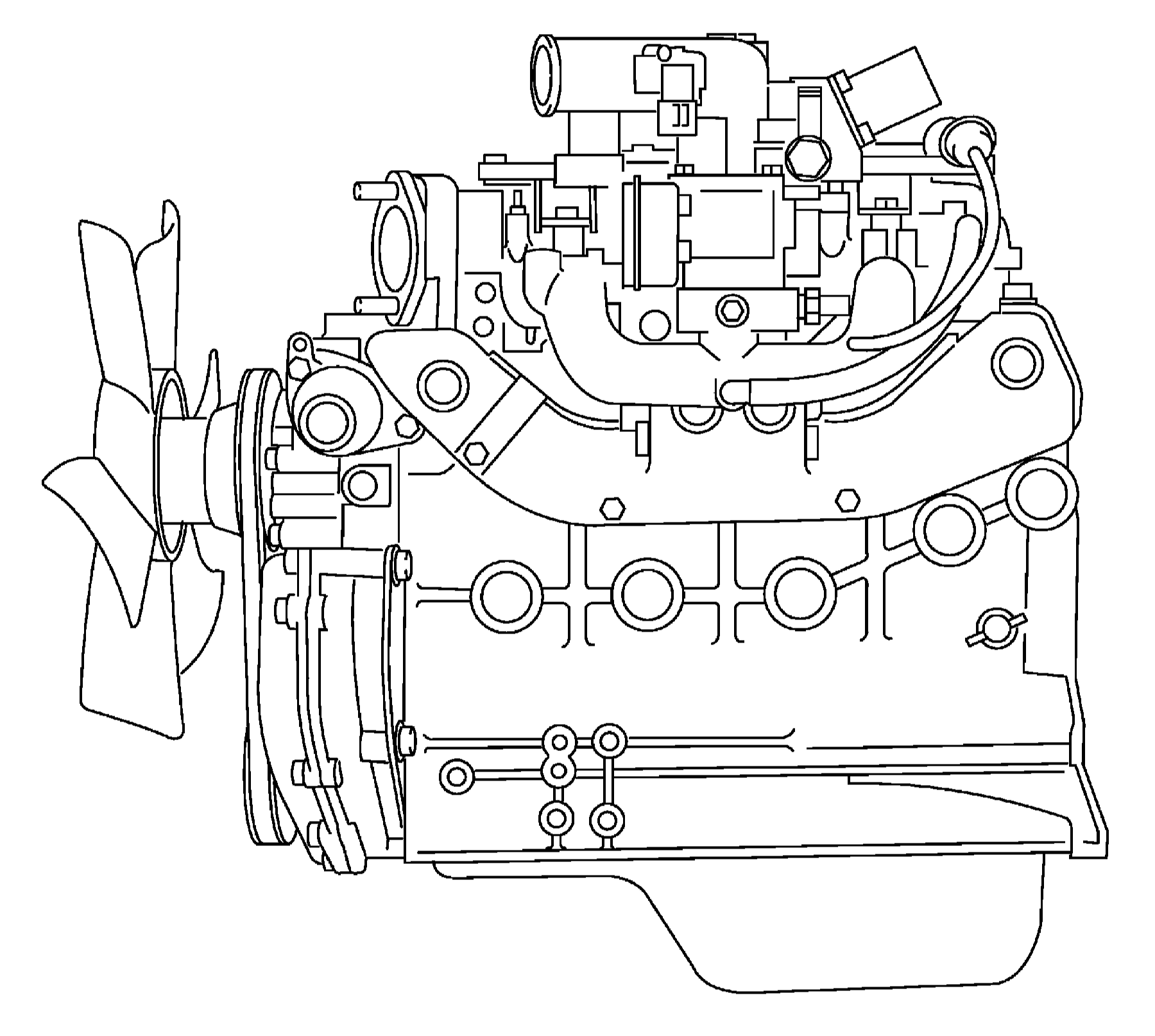 ENGINE ASSY, G/LP (EXPORT) 37B-1DA-5331 KOMATSU