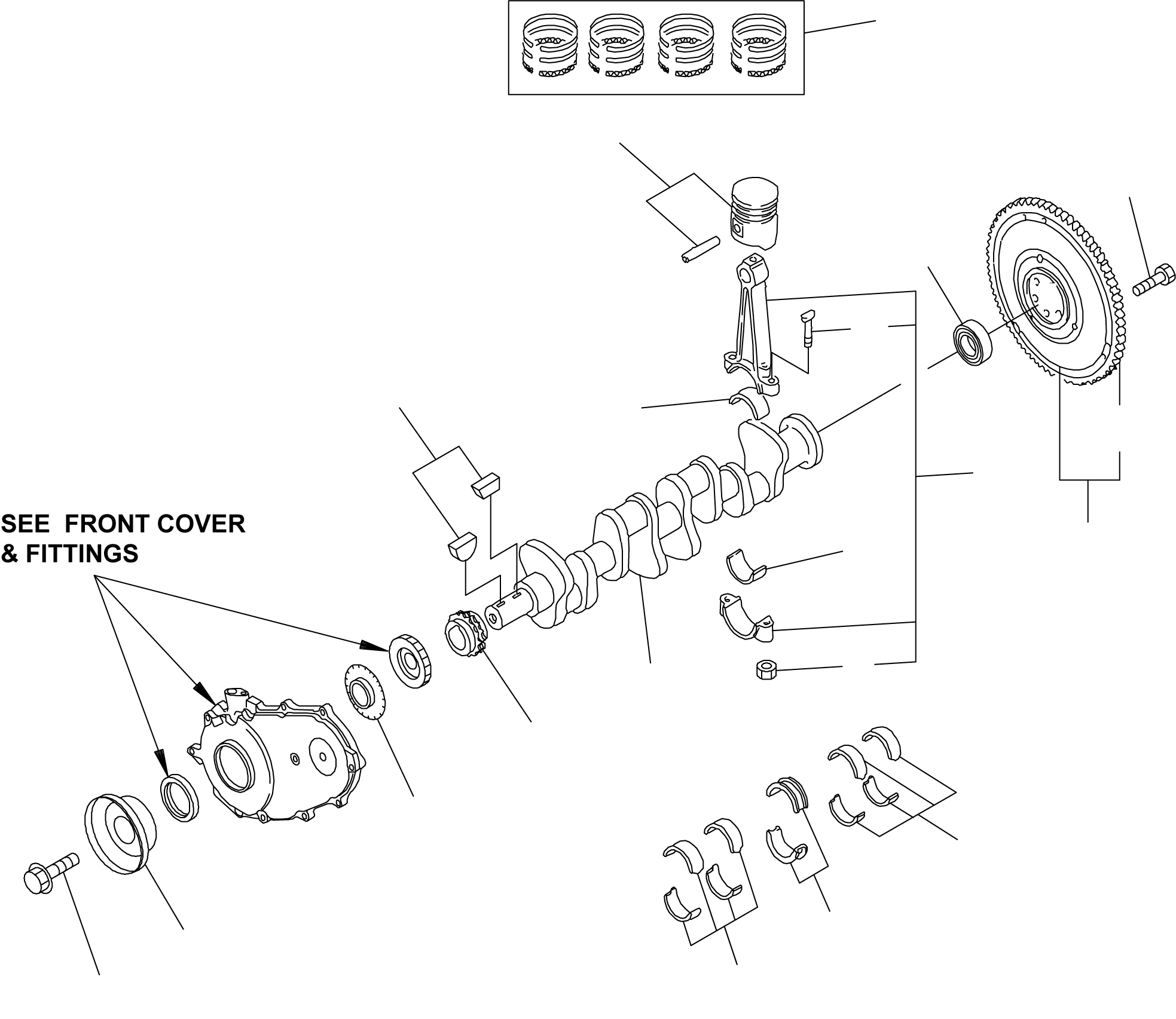 RING SET, 0.50MM (OS) 12036-GS00A KOMATSU