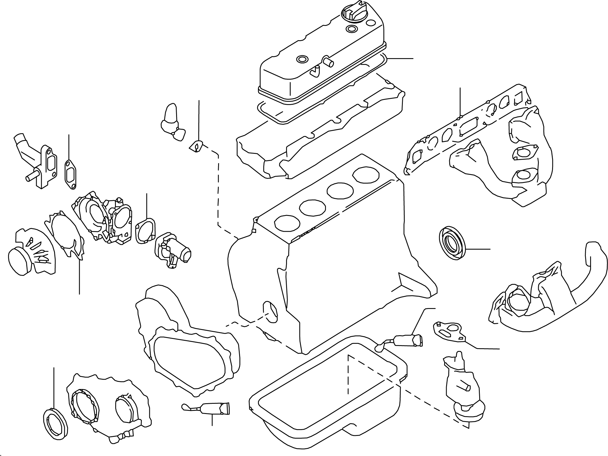 GASKET KIT, ENGINE REPAIR (CARB 2010) 10101-FY53K KOMATSU