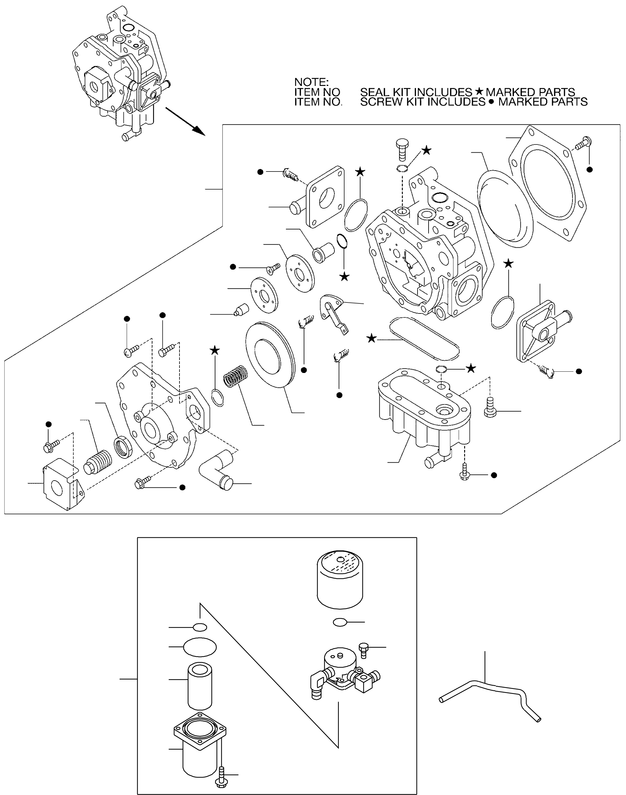 DIAPHRAGM ASSY (KIT) 17960-GT00A KOMATSU