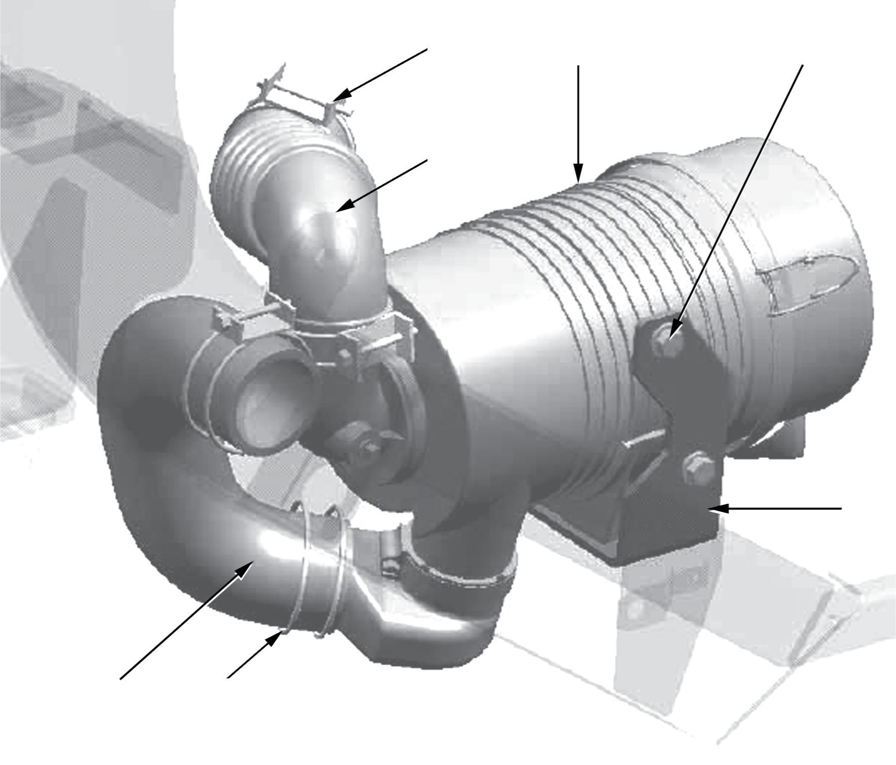 AIR CLEANER ASSY 3EA-01-A7910 KOMATSU