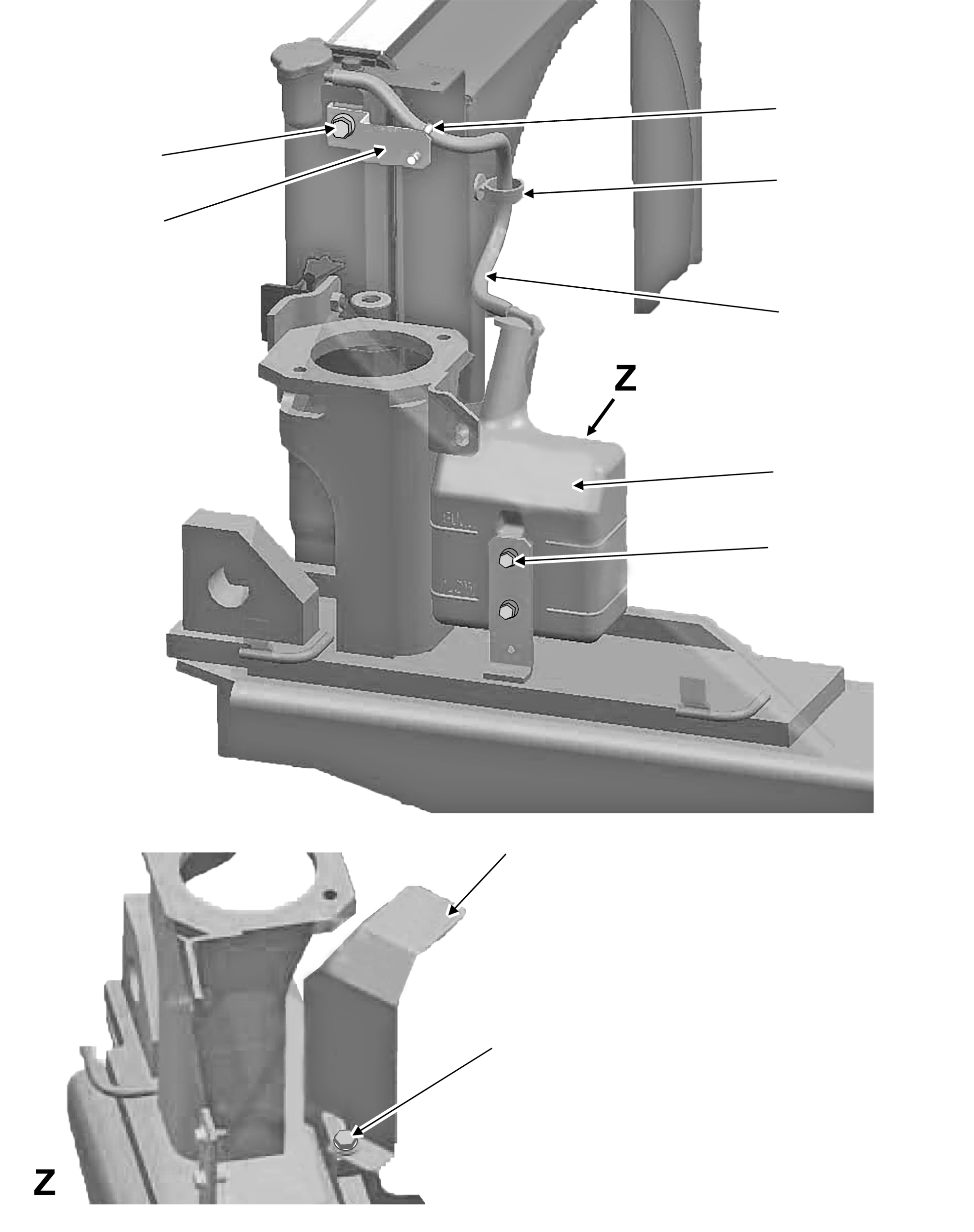 RESERVE TANK ASSY (STD) 3EA-04-A7262 KOMATSU