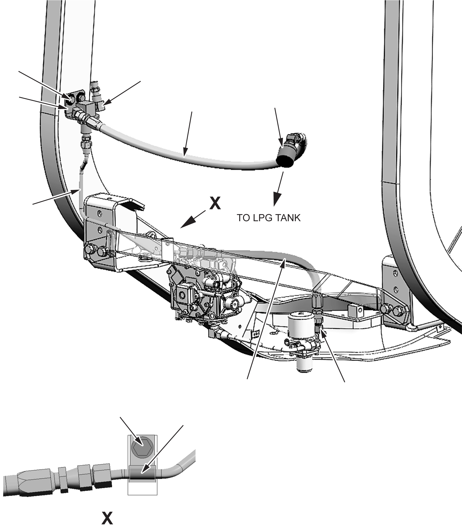 Шланг 37B-1FF-A290 KOMATSU