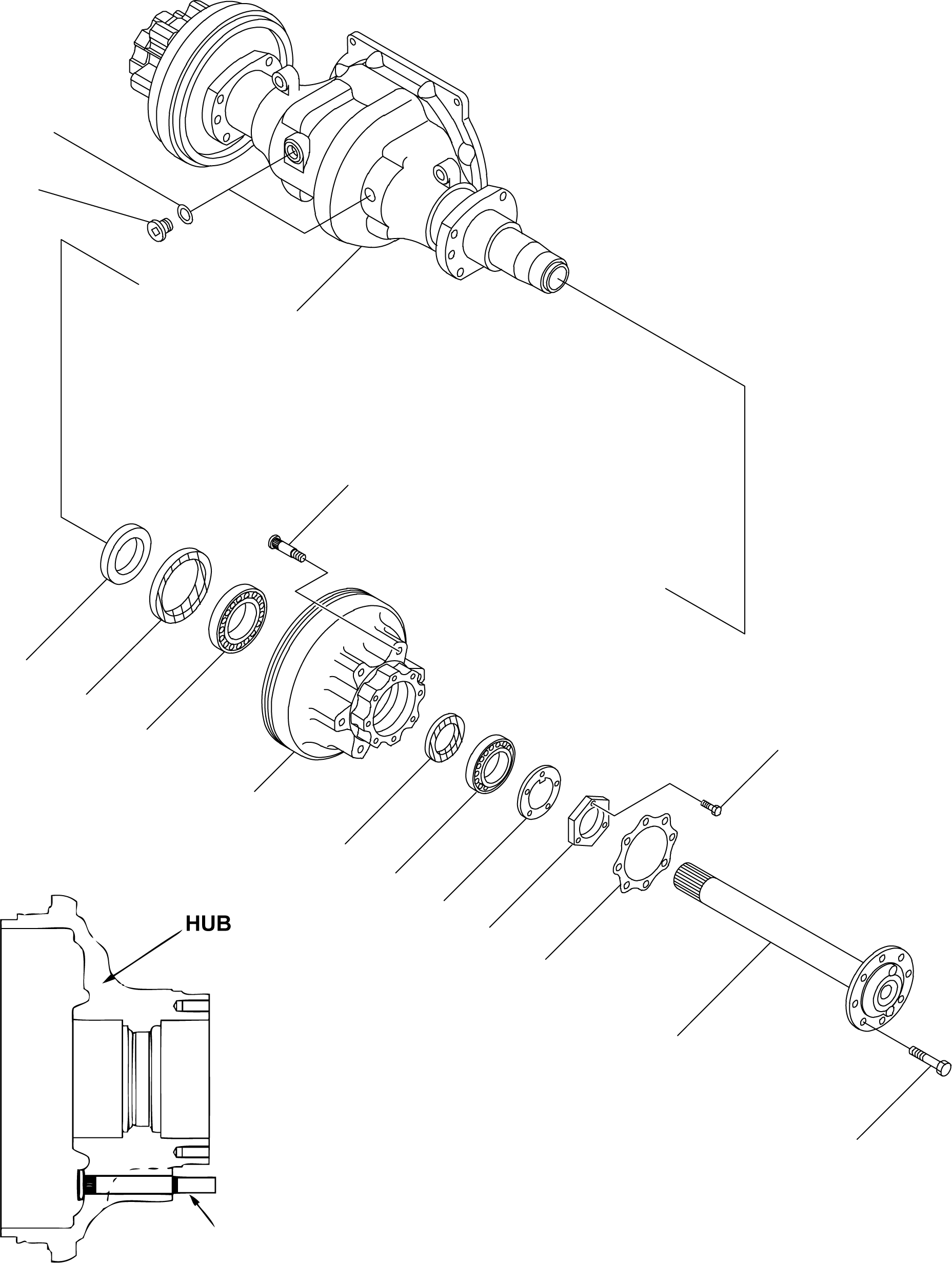 DRIVE AXLE ASSY 37A-1FB-6060 KOMATSU