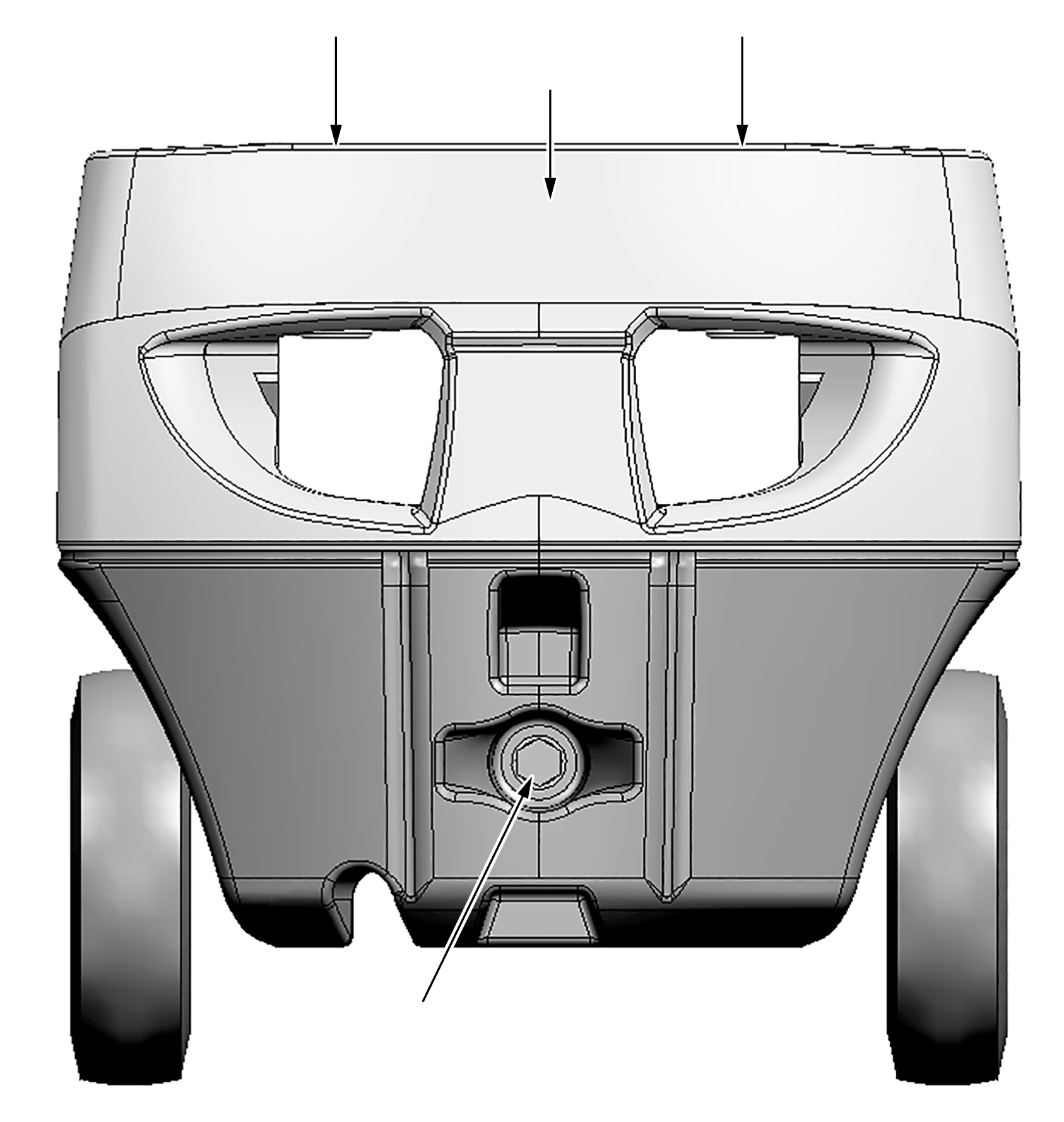COUNTERWEIGHT, 2.0T 3EA-43-A7360 KOMATSU