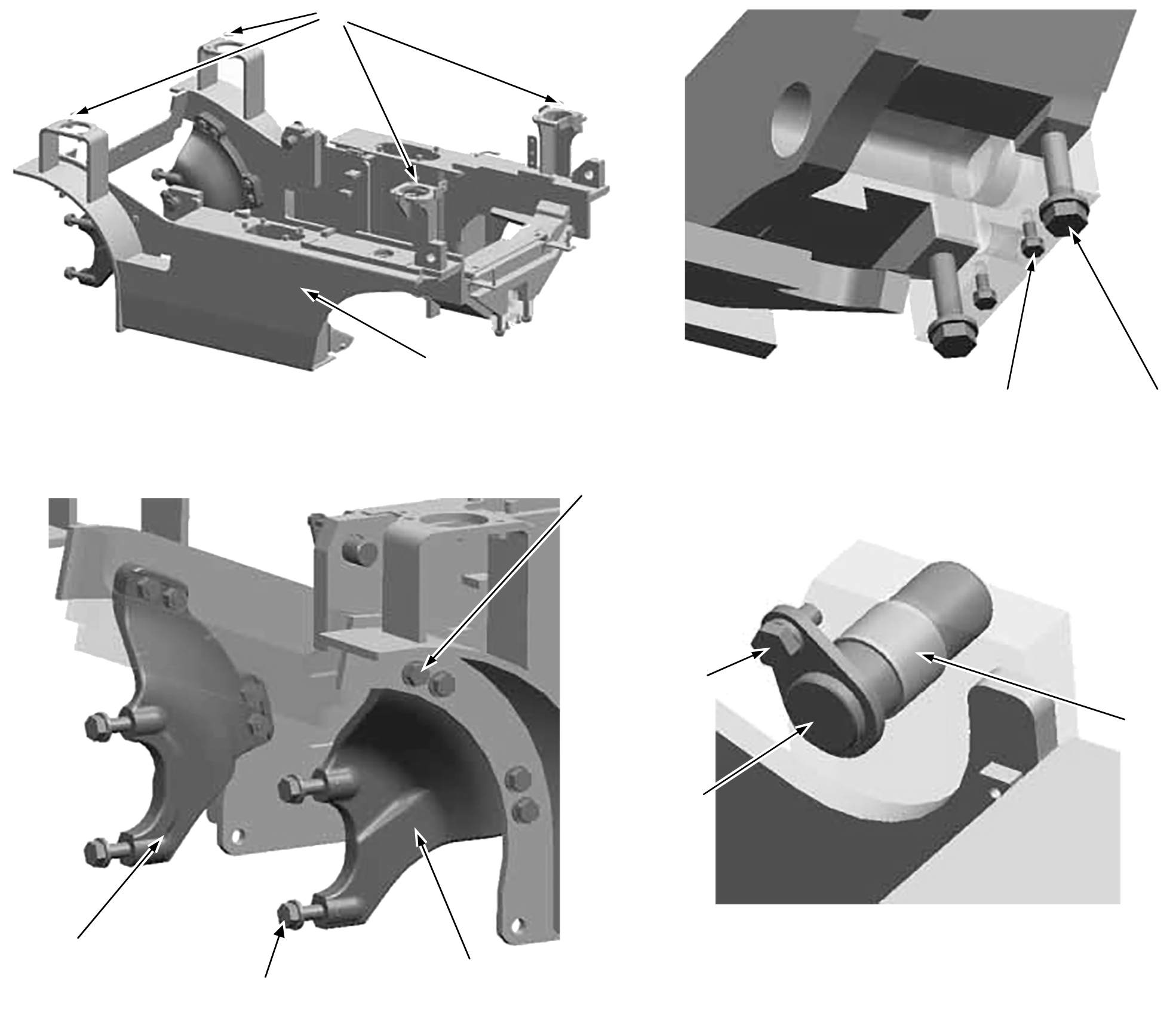 SUPPORT, LH 3EA-42-A7560 KOMATSU