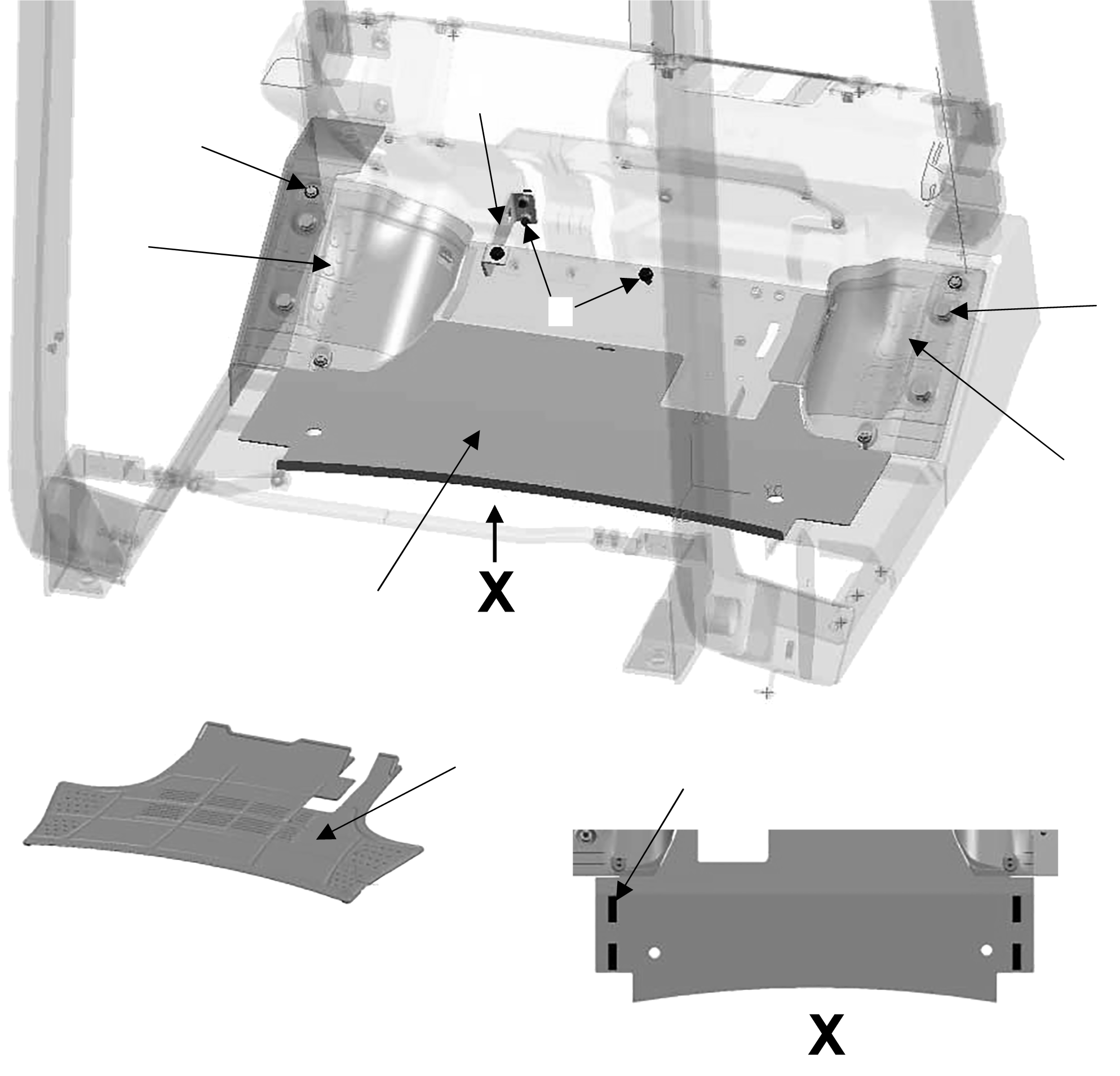 COVER LH 3EA-50-A7830 KOMATSU
