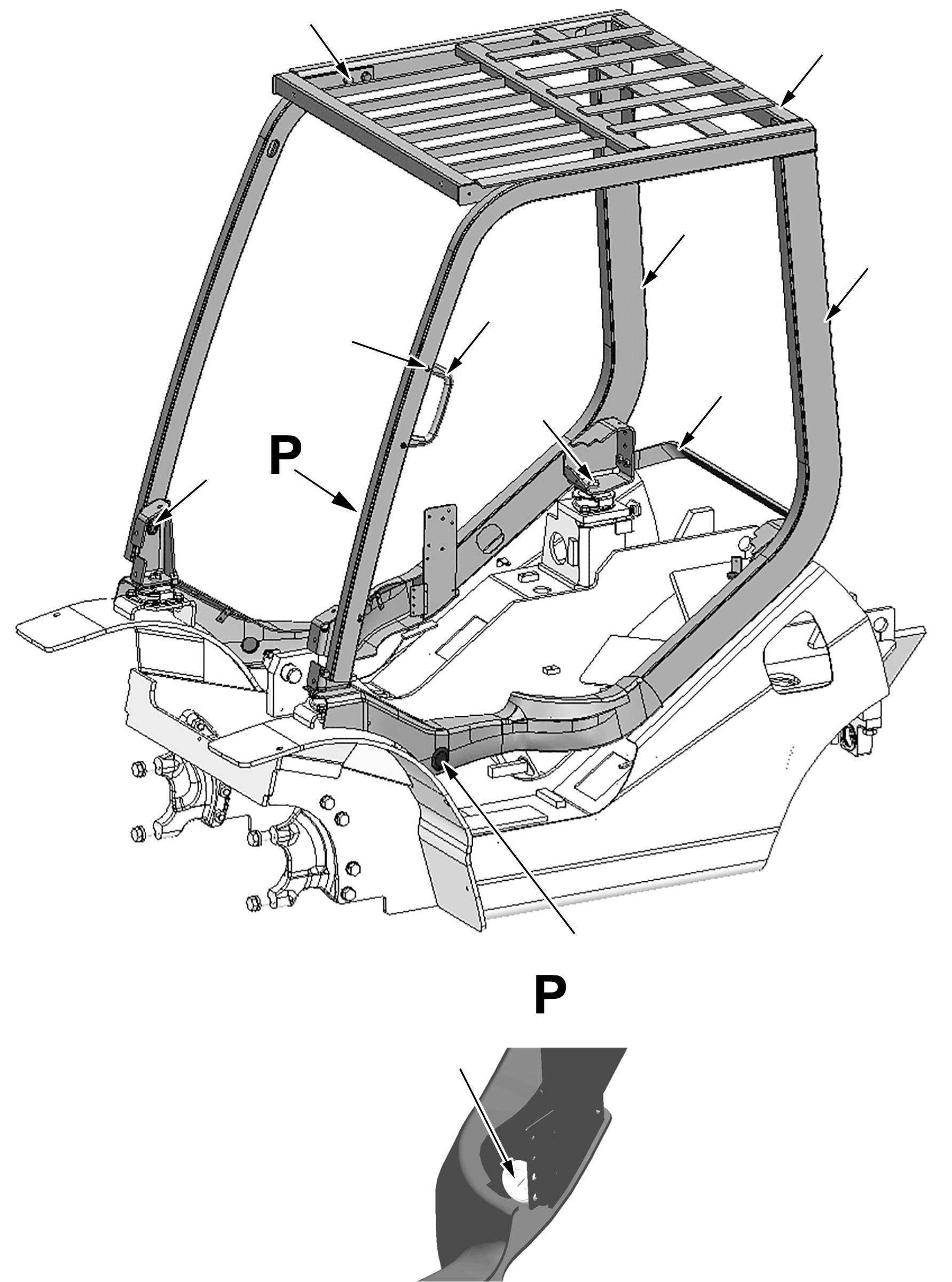 HEAD GUARD 3EB-51-A7110 KOMATSU