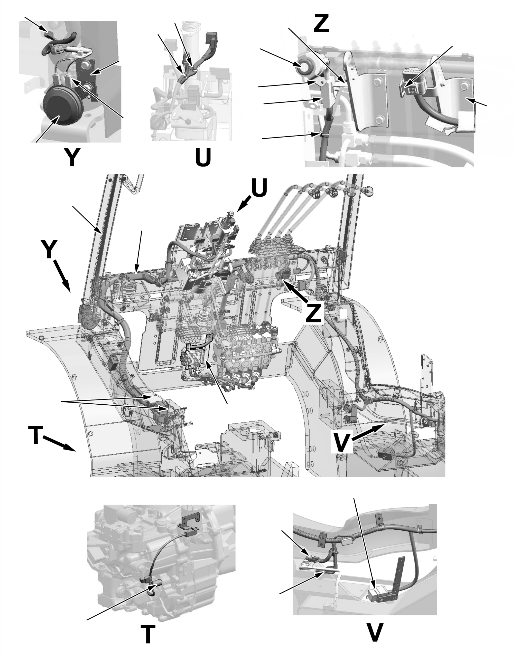 HARNESS, HEAD LAMP 3EB-55-A7322 KOMATSU