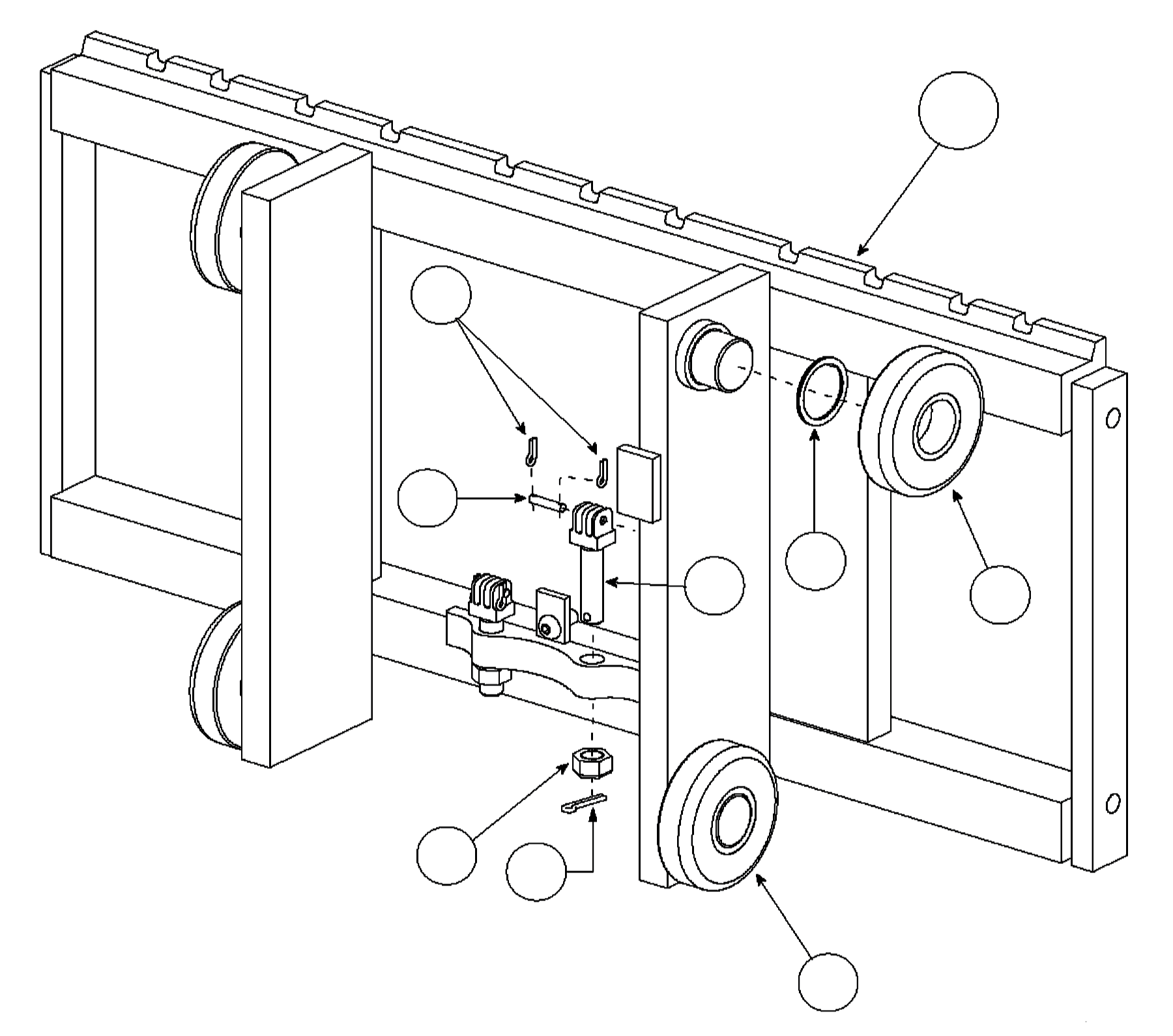 CARRIAGE, 31 IN. (CUSHION) CC259169 KOMATSU