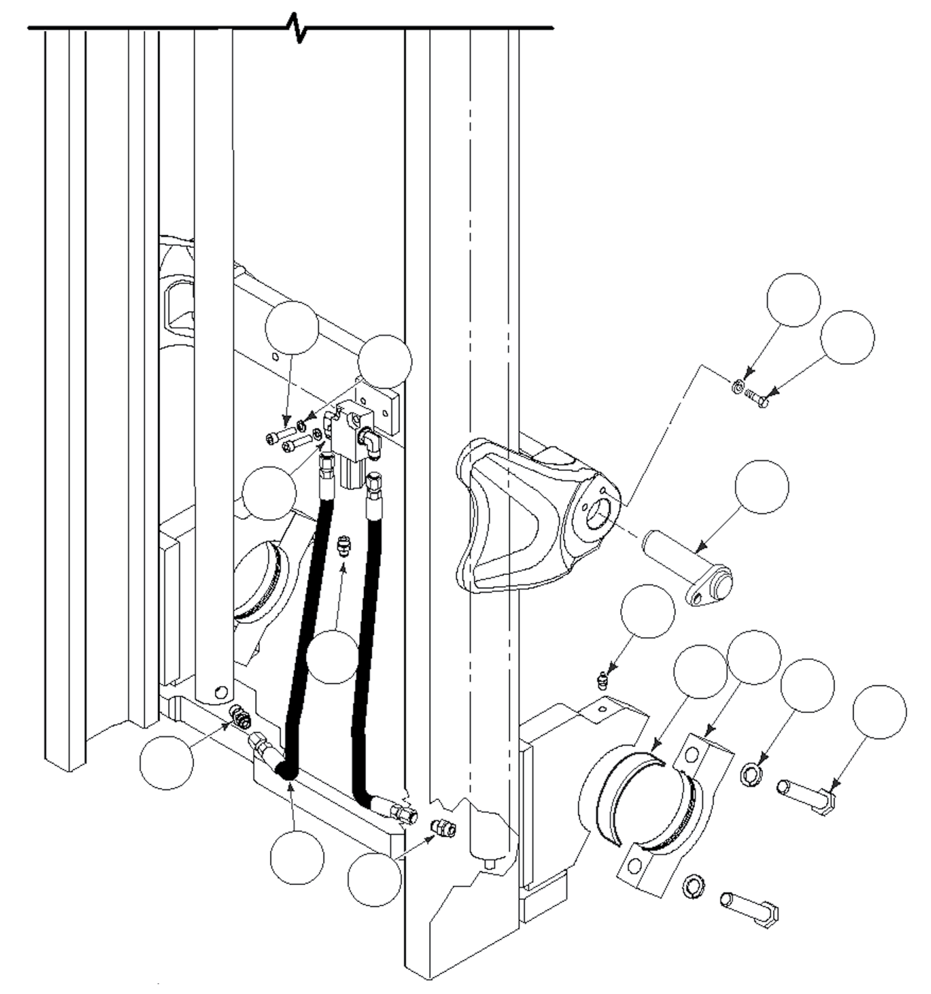 EXTERNAL HYDRAULIC FUSE (RH SIDE) CC252640 KOMATSU