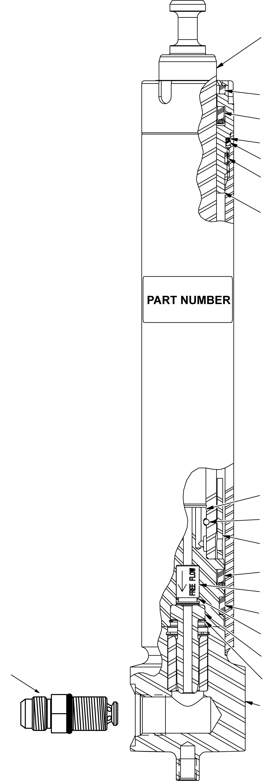 MAIN LIFT CYLINDER (91 OCL) (146 MFH) CC1004159 KOMATSU