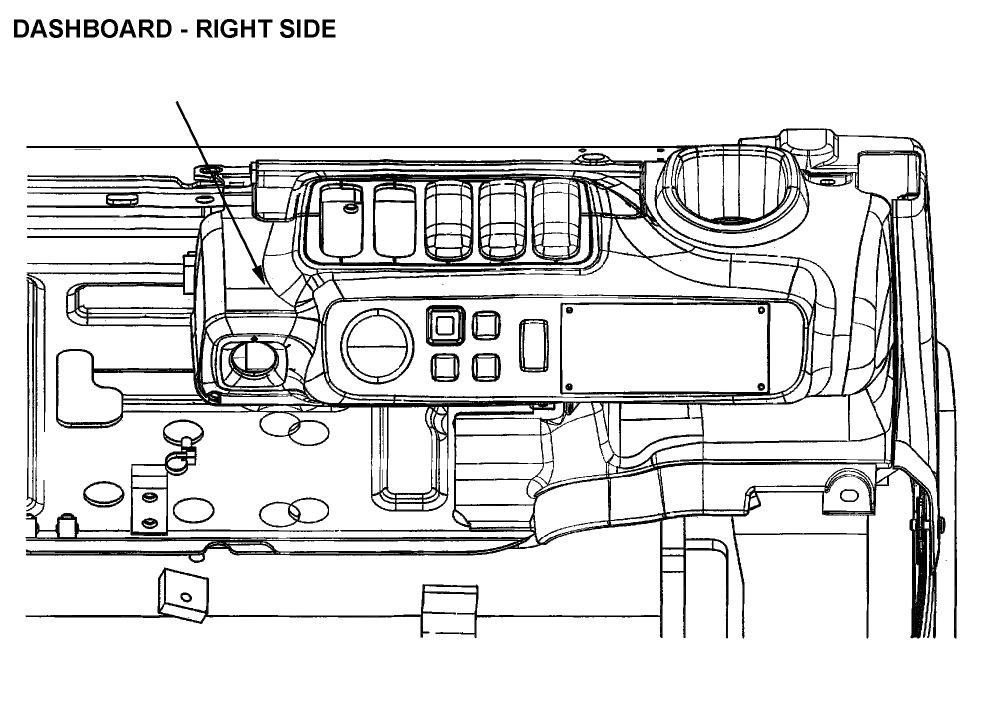 DASHBOARD COVER, RH (UL-S LPS) (PNEUMATIC) 3EB-50-A7820 KOMATSU