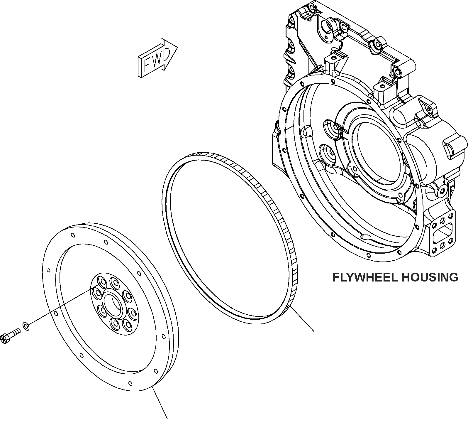 FLYWHEEL ASSY 6754-31-4100 KOMATSU