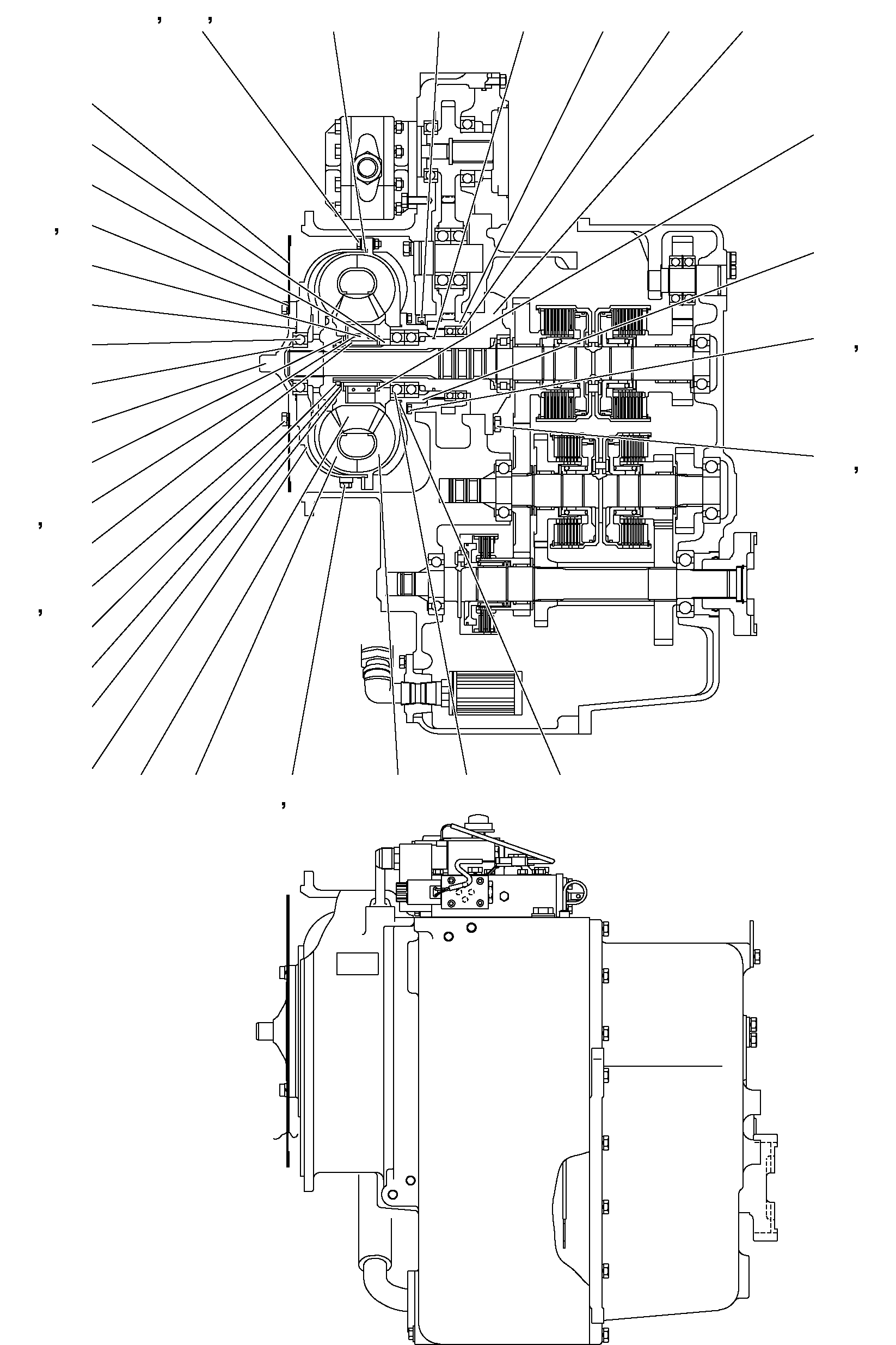 TRANSMISSION ASSY 3FE-15-42100 KOMATSU