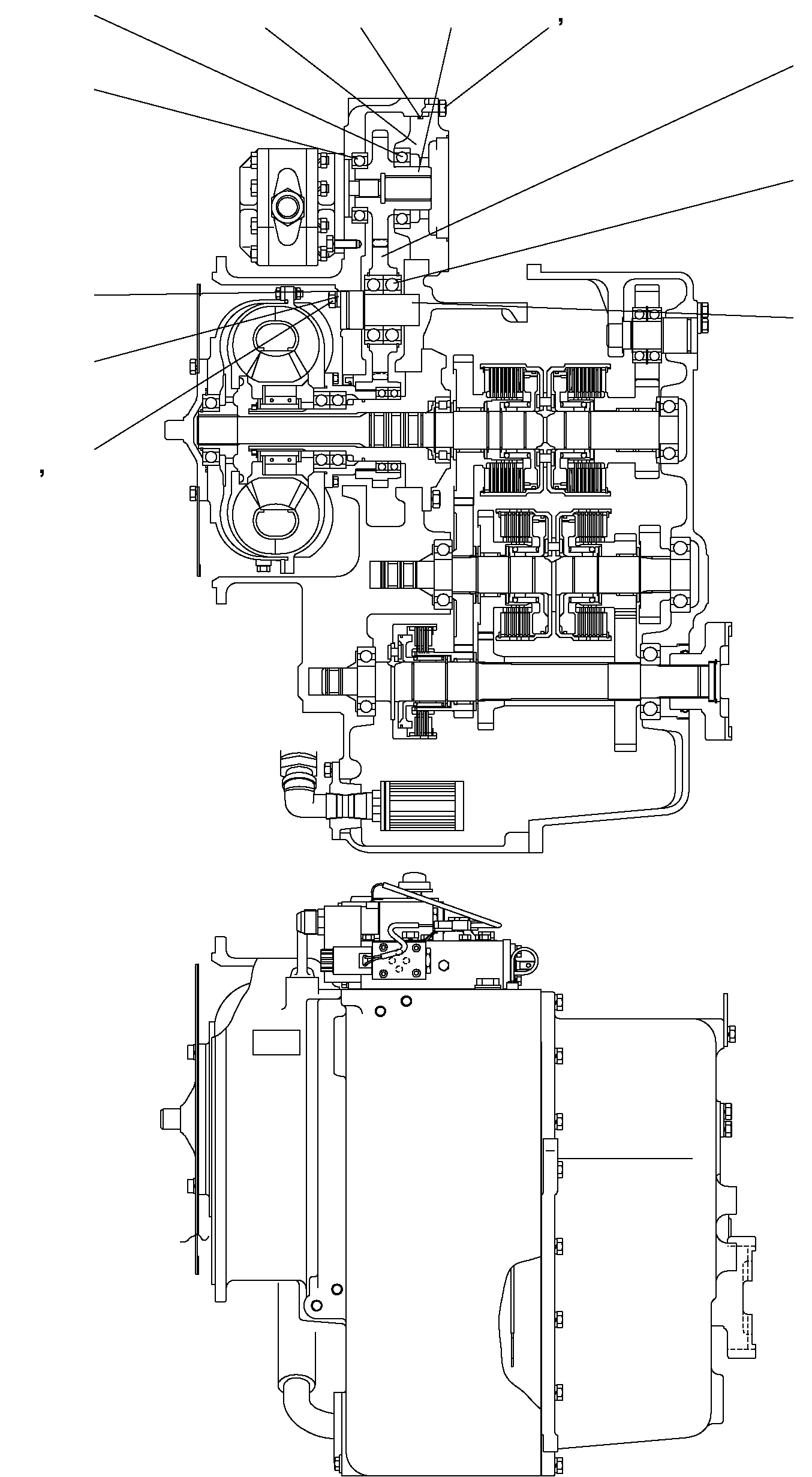 TRANSMISSION ASSY 37E-1TM-4010 KOMATSU