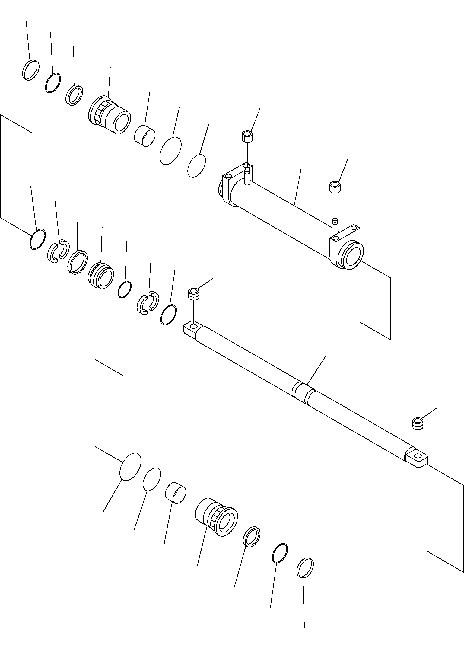 SERVICE KIT, POWER STEERING CYLINDER 3FE-64-00010 KOMATSU