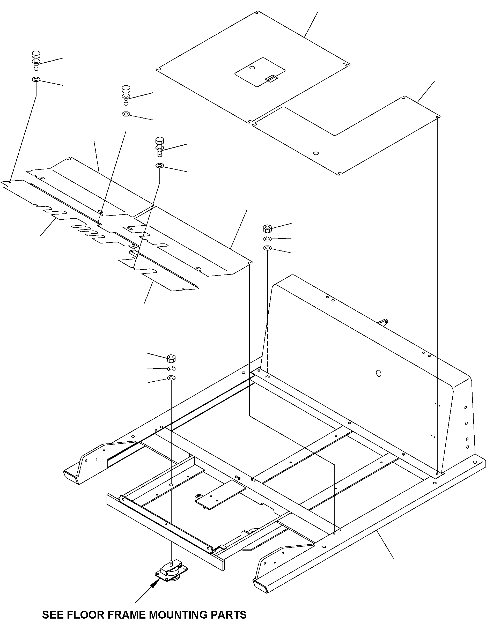 PLATE, FLOOR 3FE-50-42210XC KOMATSU