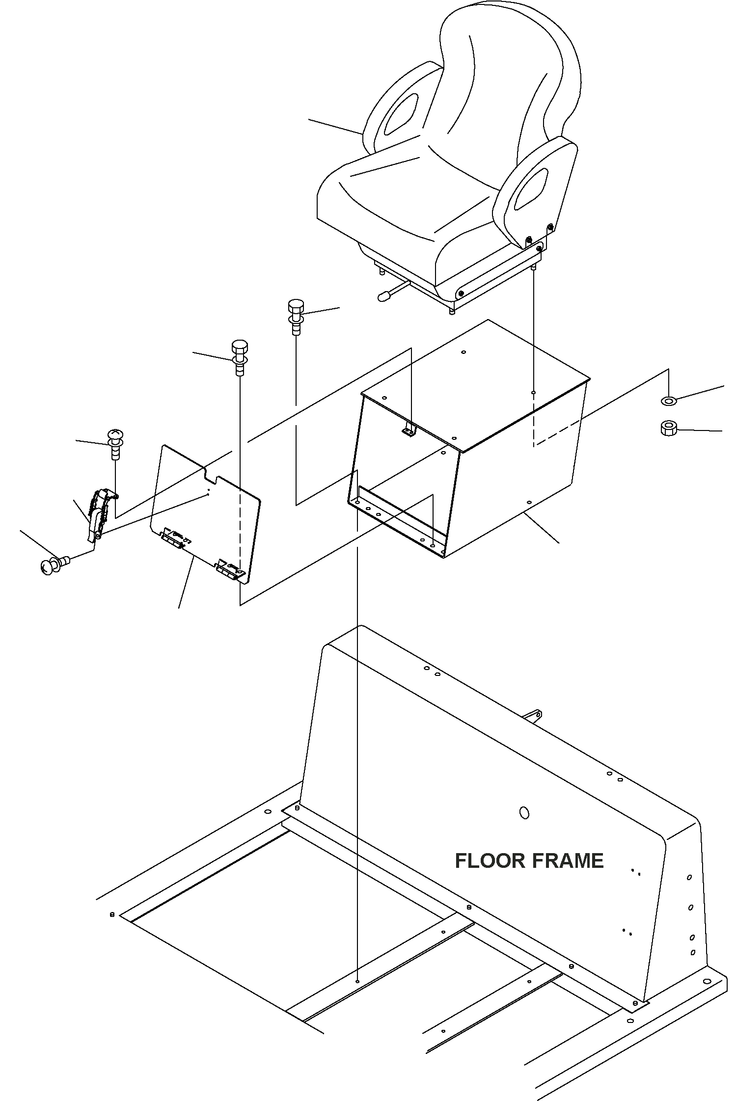 SEAT (INTERCHANGEABLE WITH ABOVE) 3EB-50-51212 KOMATSU