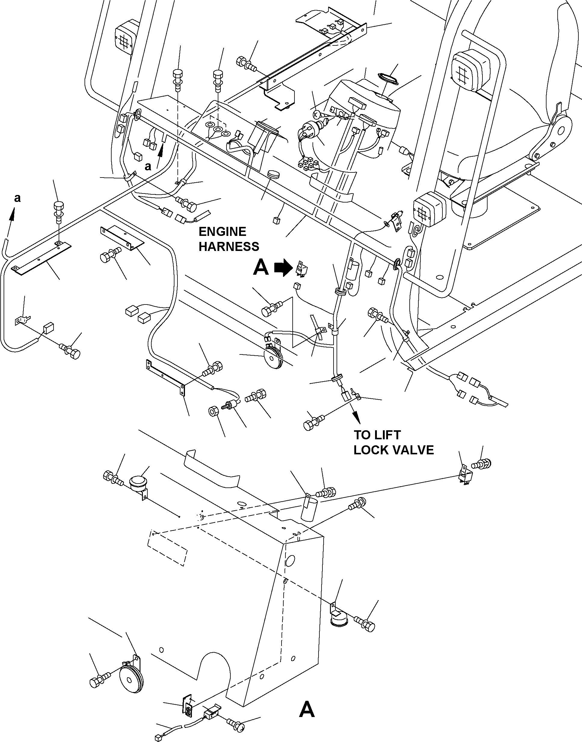 HARNESS, DASHBOARD 3FE-55-41211 KOMATSU