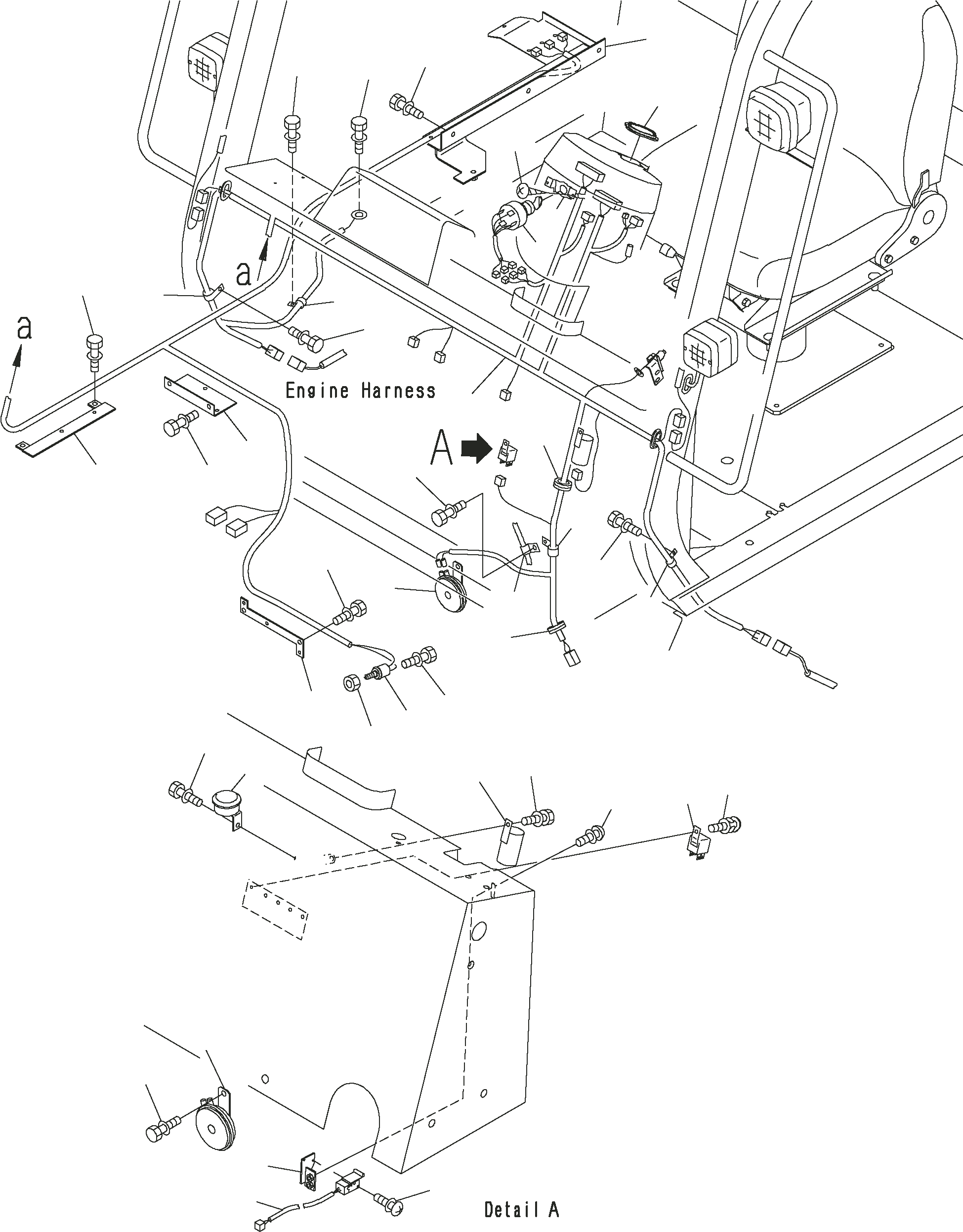 HARNESS, DASHBOARD 3FE-55-41311 KOMATSU