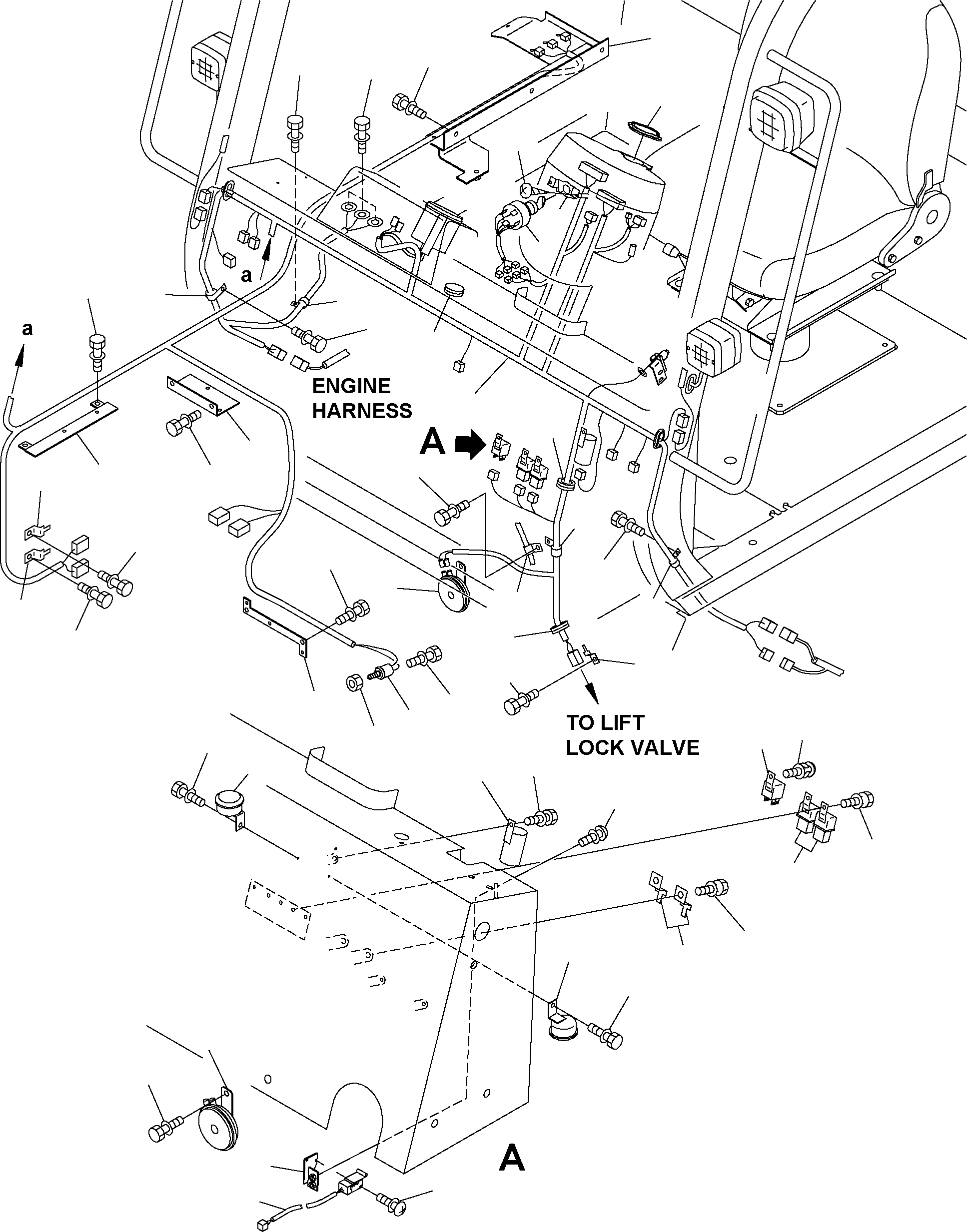 HARNESS, DASHBOARD 3FE-55-41910 KOMATSU