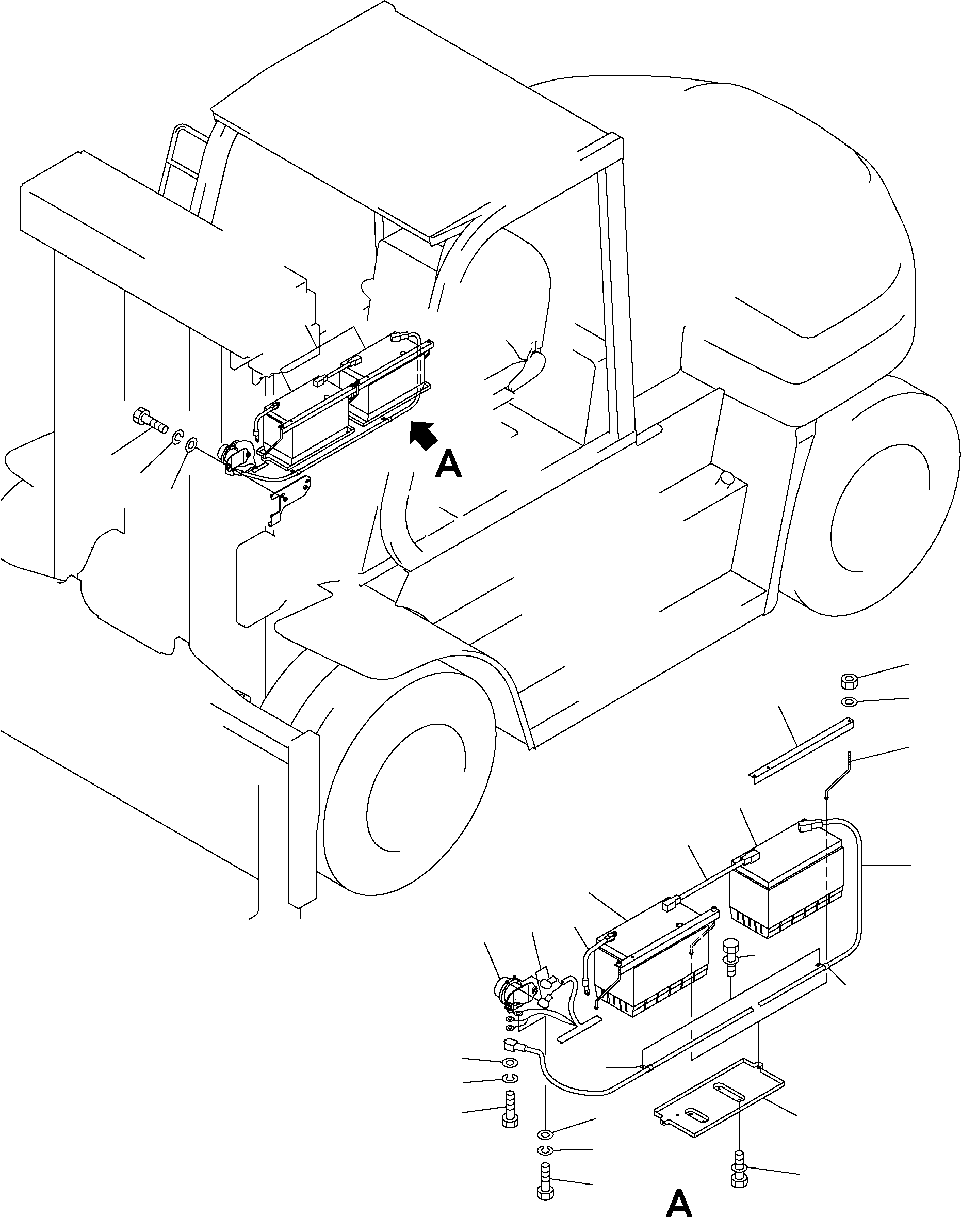 Аккумуляторная батарея 3EE-55-28130 KOMATSU