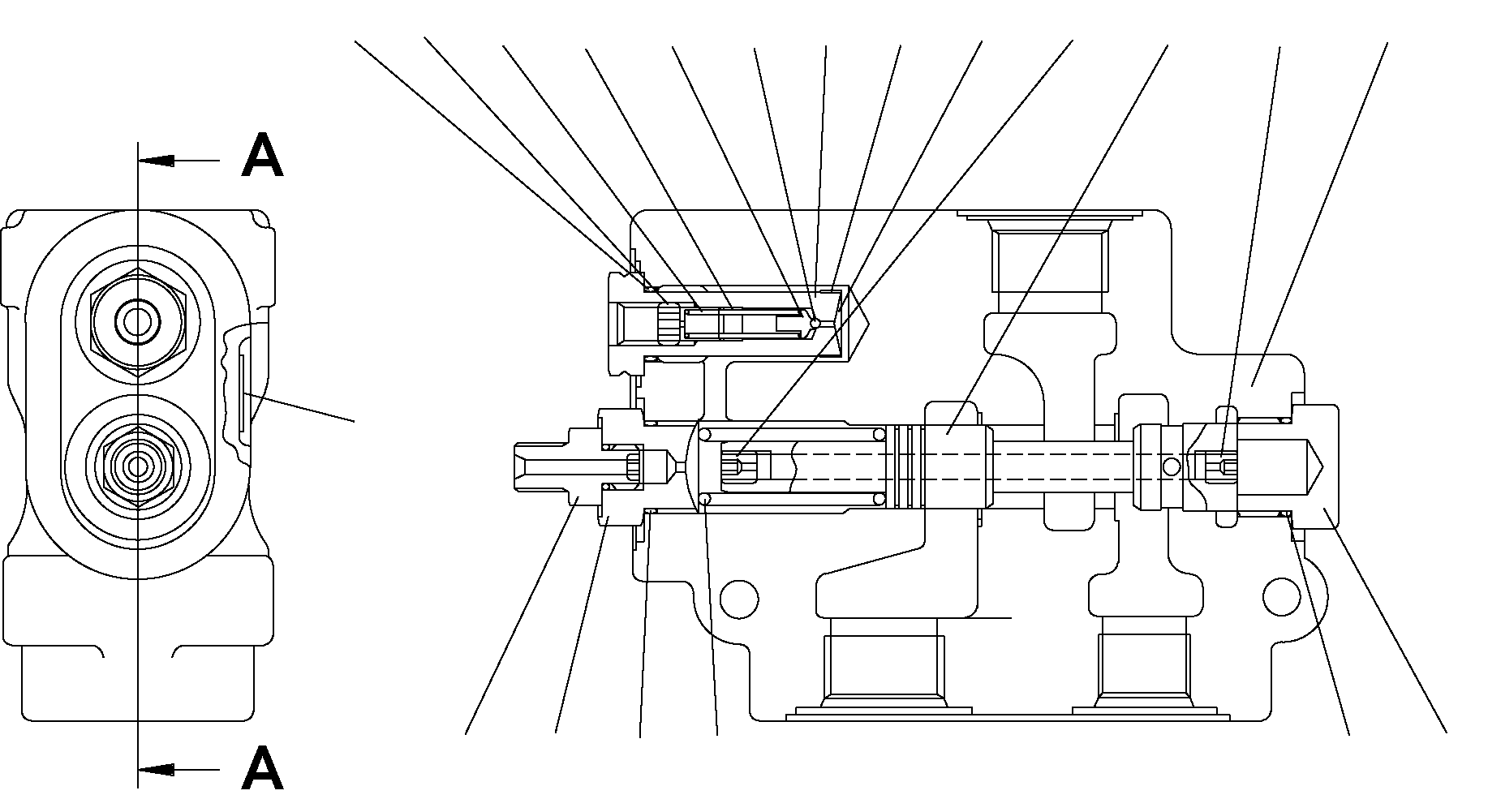 VALVE ASSY (10/11.5-TON MODELS) 3FE-66-35110 KOMATSU