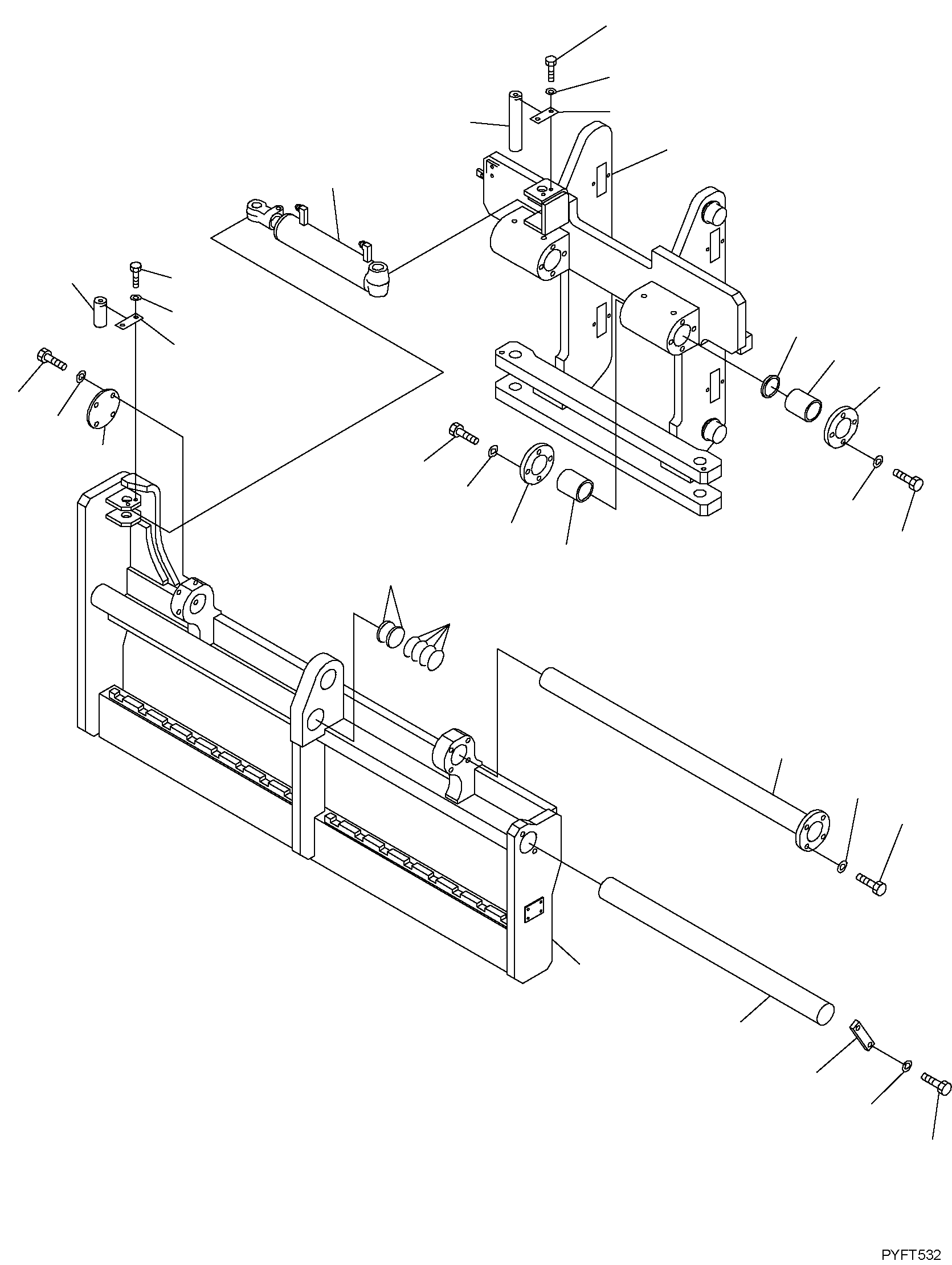 ROLLER SUPPORT 45E-4FS-5210UE KOMATSU