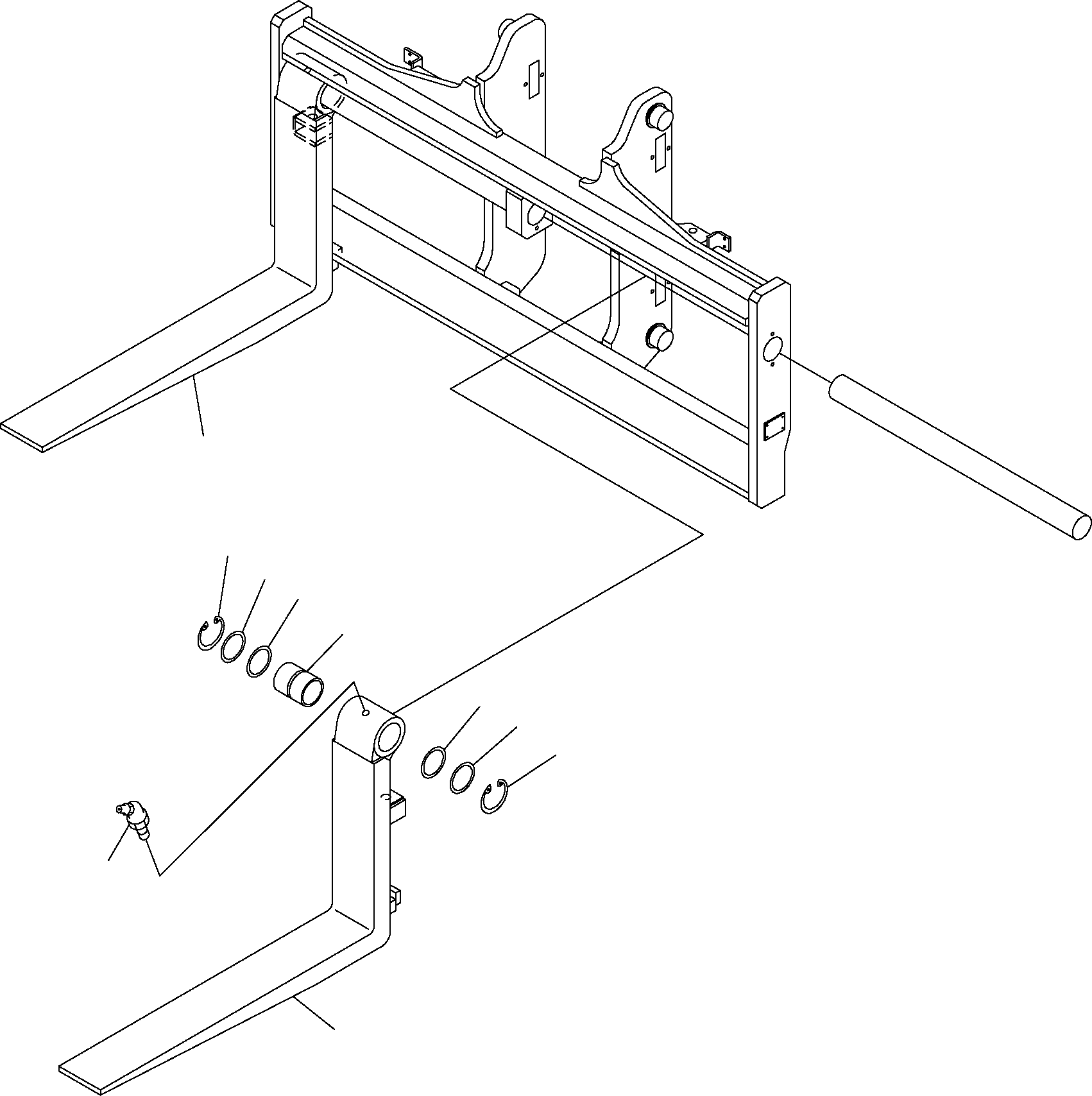 FORK ASSY, L=1820 37E-ZBA-6090NK KOMATSU